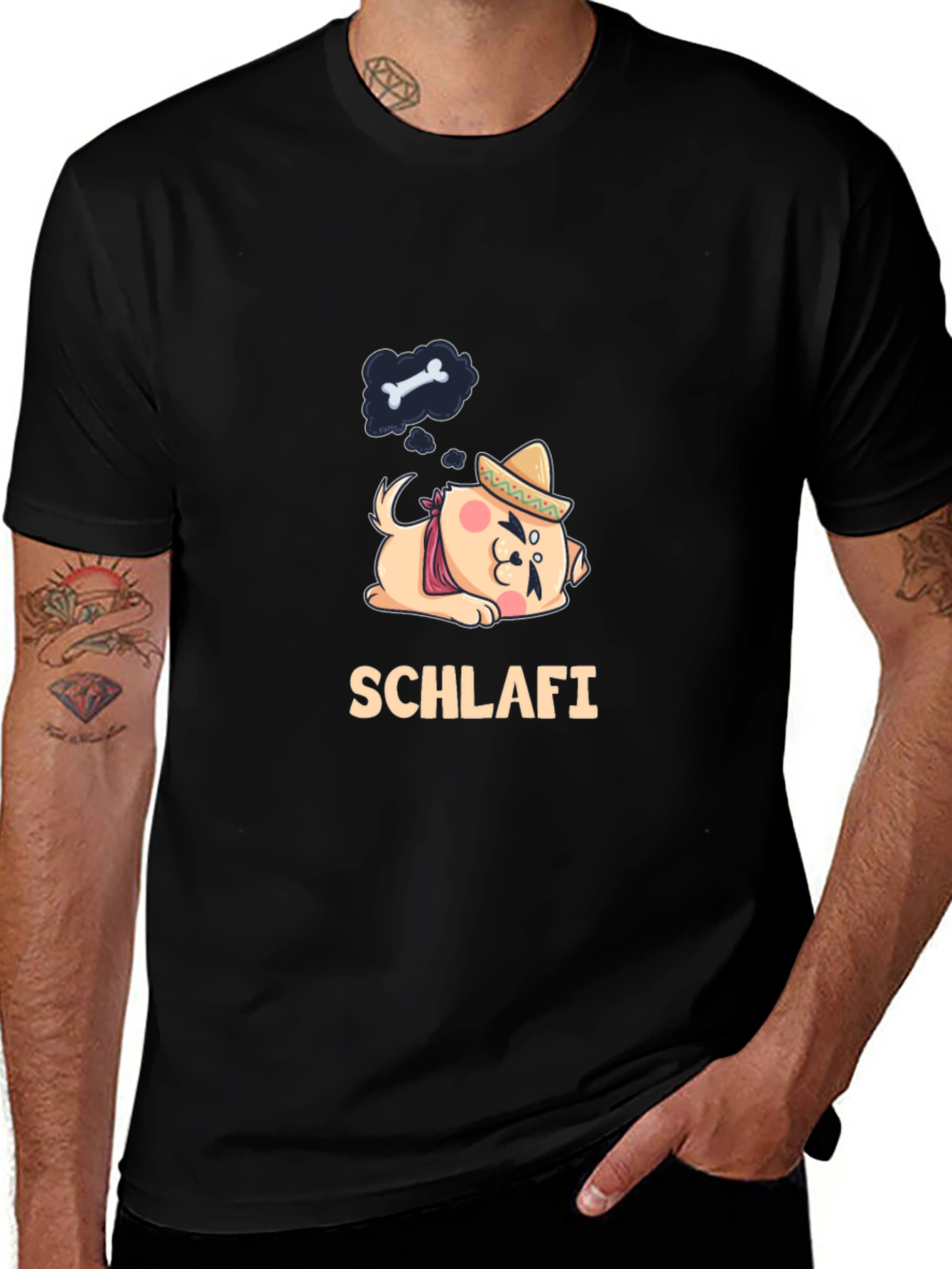 Schlafi Dog T-Shirt - Dream of Bones!