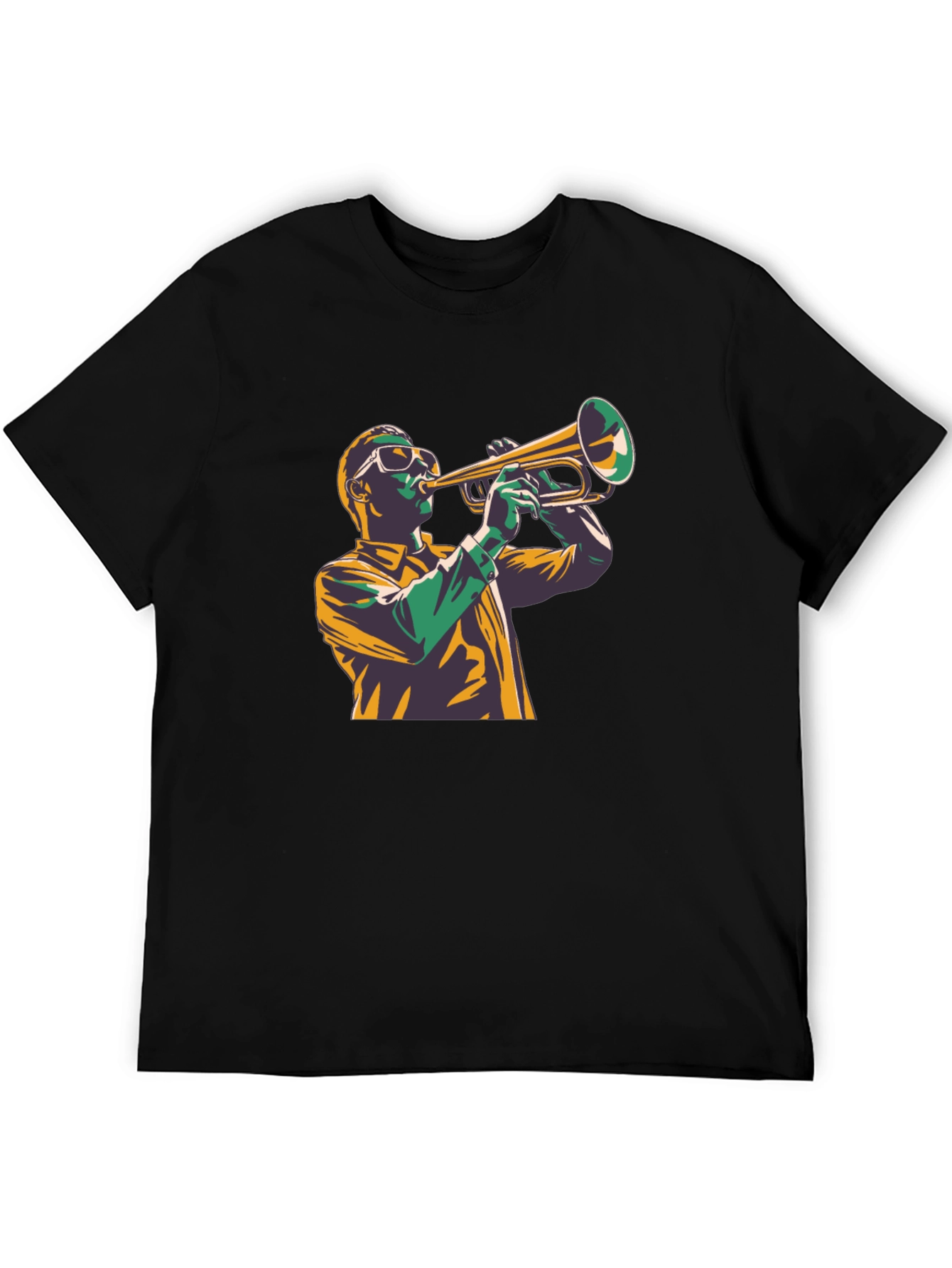 Jazz Trumpet Player Graphic Tee - Cool Design