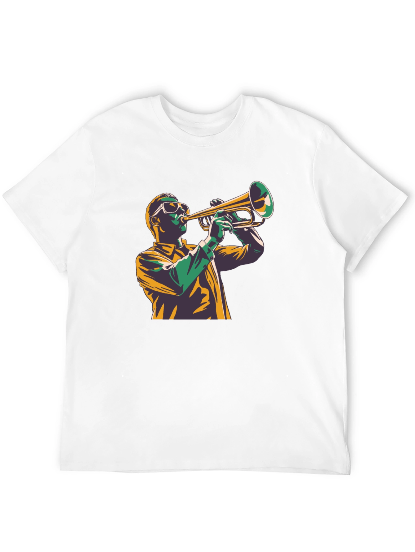 Jazz Trumpet Player Graphic Tee - Cool Design