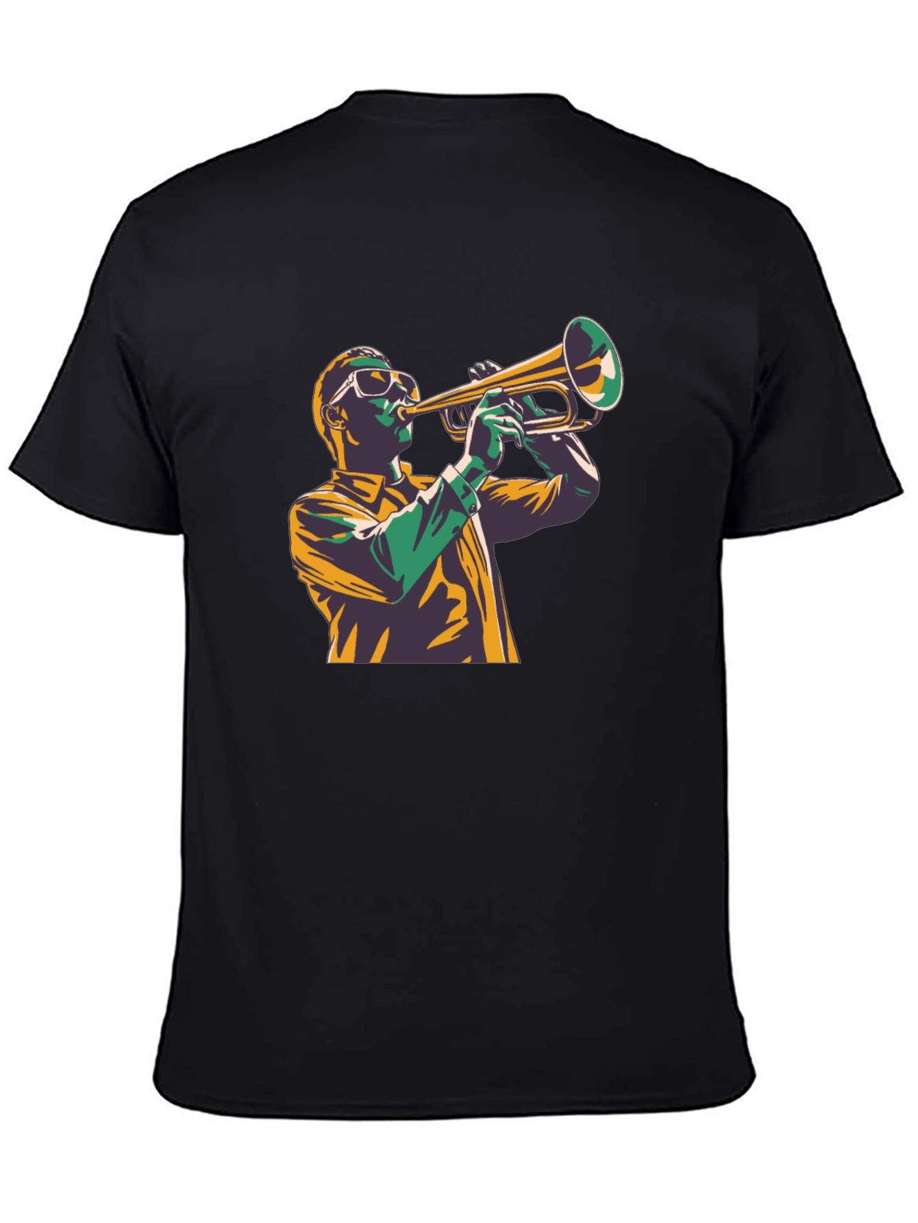 Jazz Trumpet Player Graphic Tee - Cool Design
