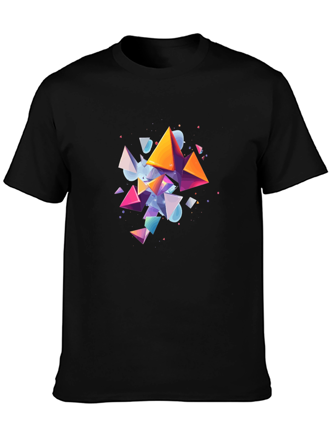 Geometric Prism T-Shirt - Abstract Art Tee