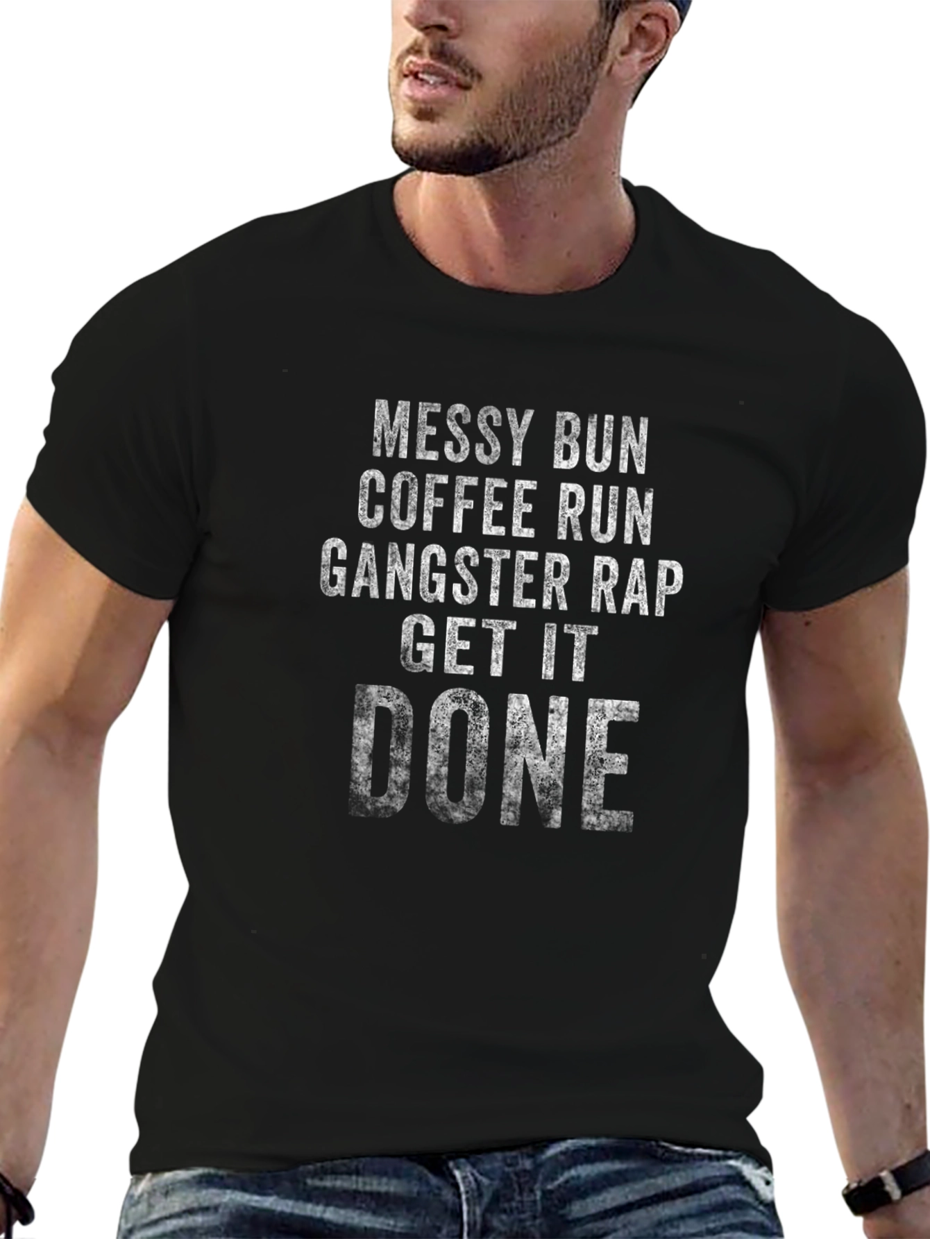 Messy Bun Coffee Run Graphic Tee