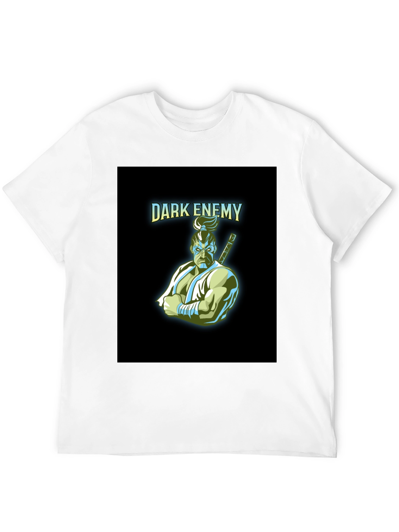 Dark Enemy Graphic Print Black T-Shirt