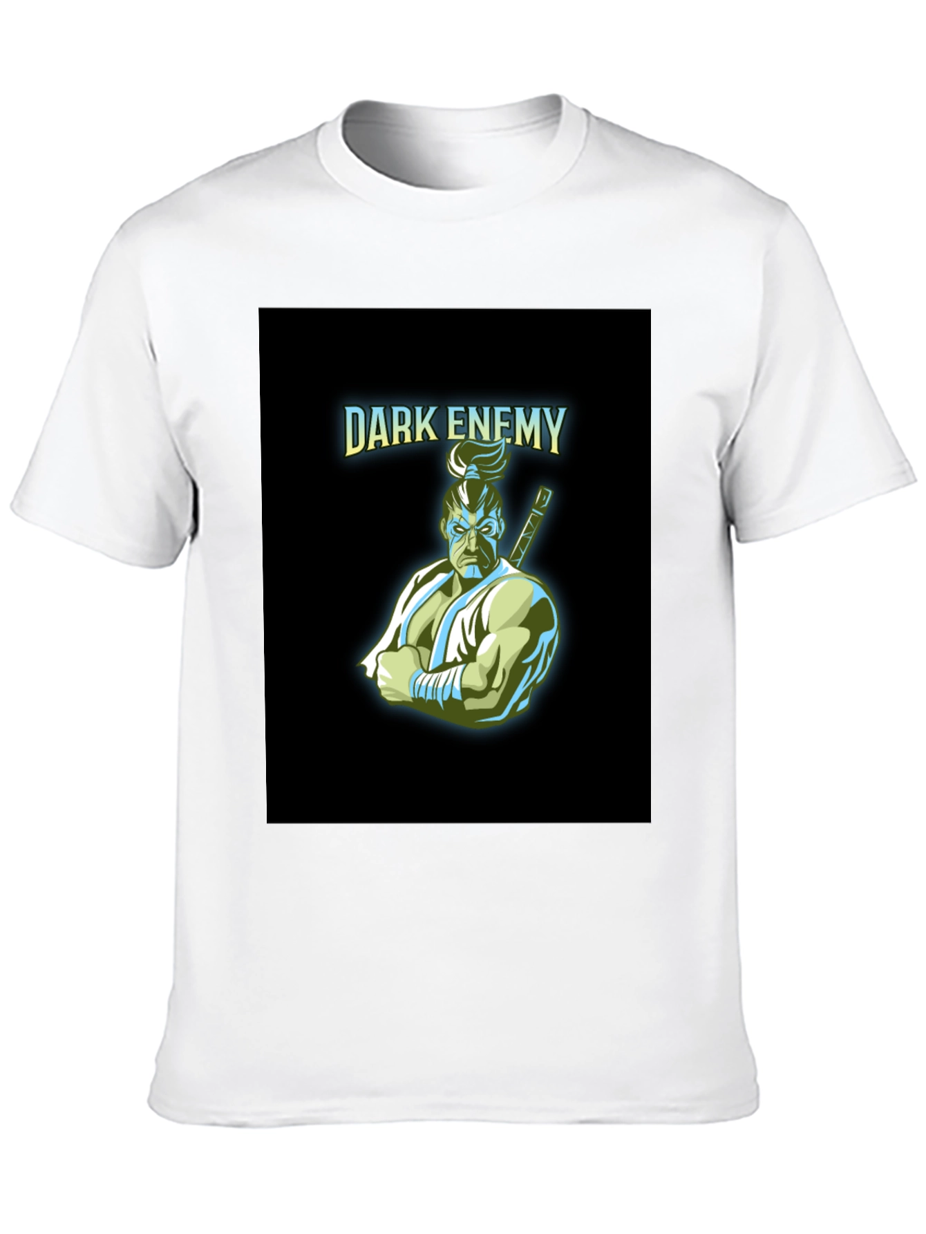 Dark Enemy Graphic Print Black T-Shirt