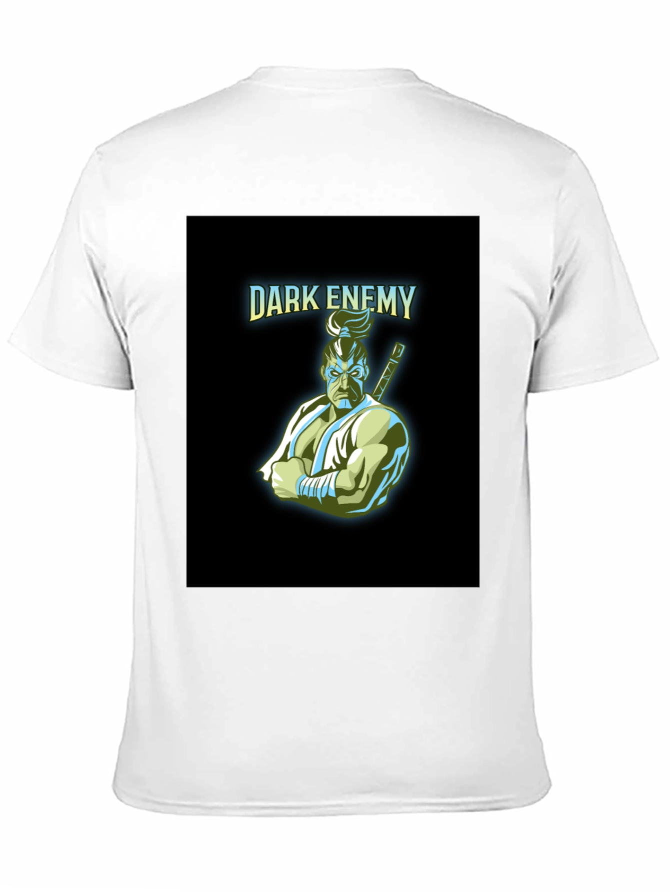Dark Enemy Graphic Print Black T-Shirt