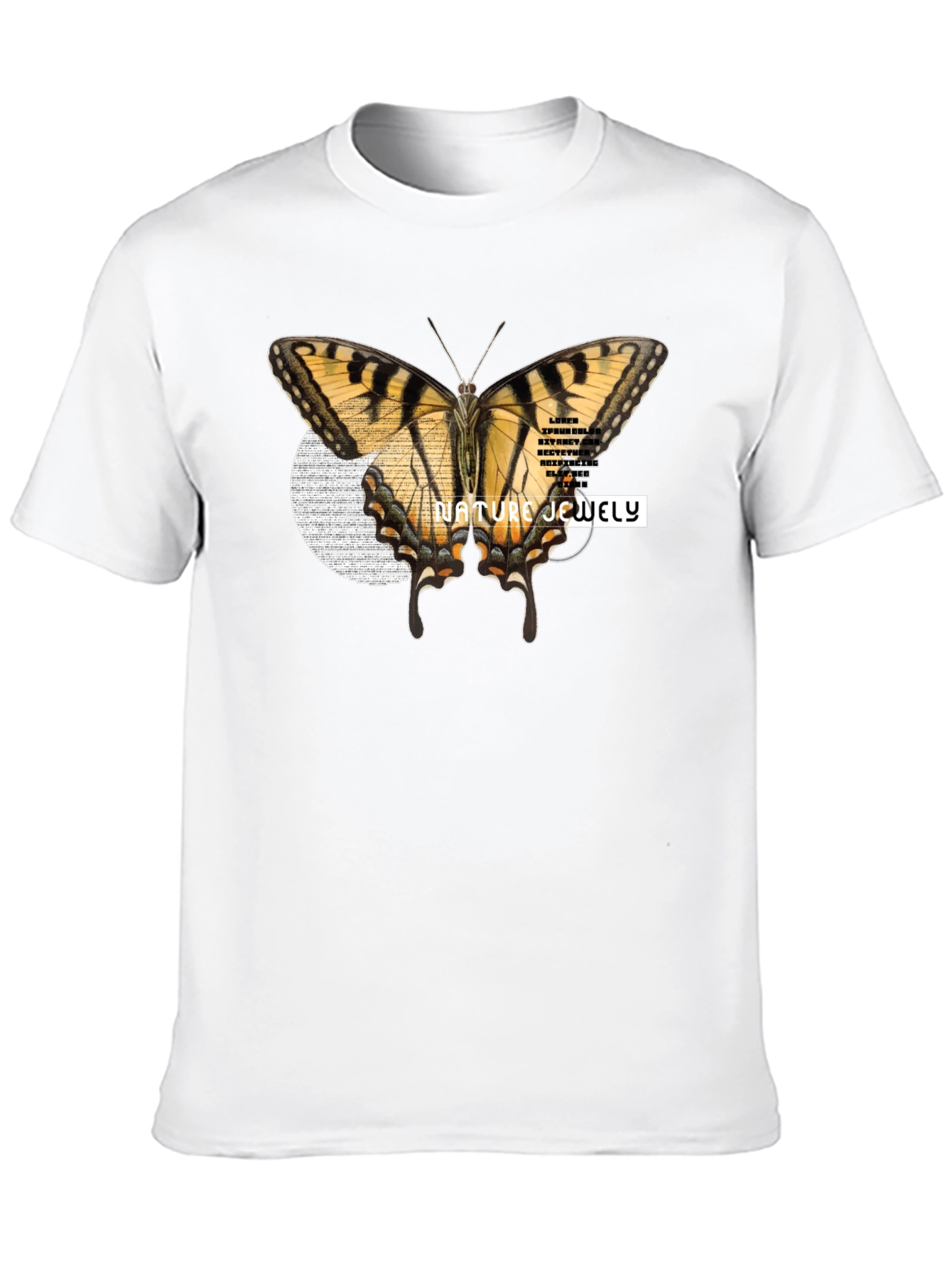 Nature Jewelry Butterfly Graphic T-Shirt