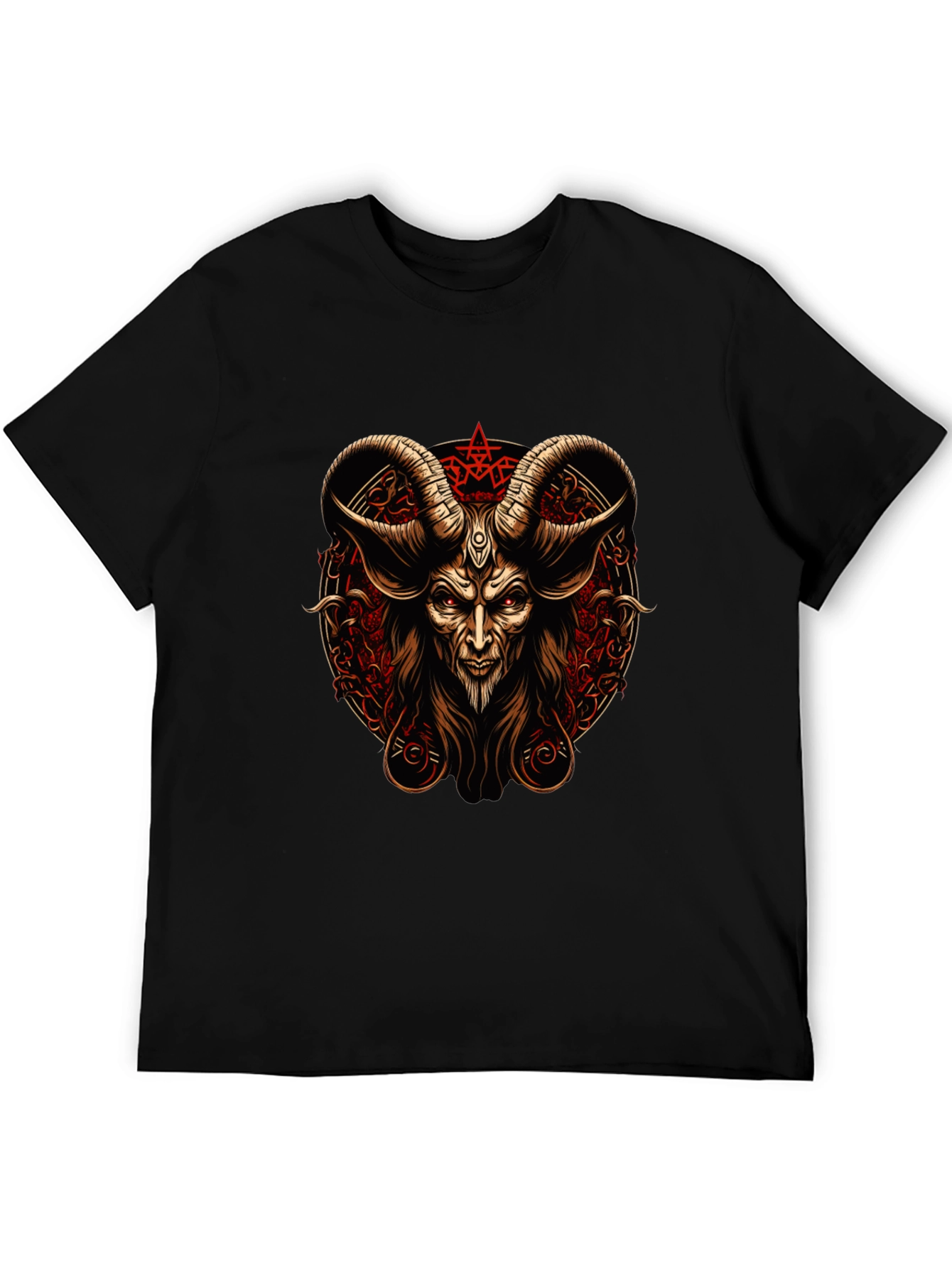 Baphomet Graphic Tee - Occult Satanic Design