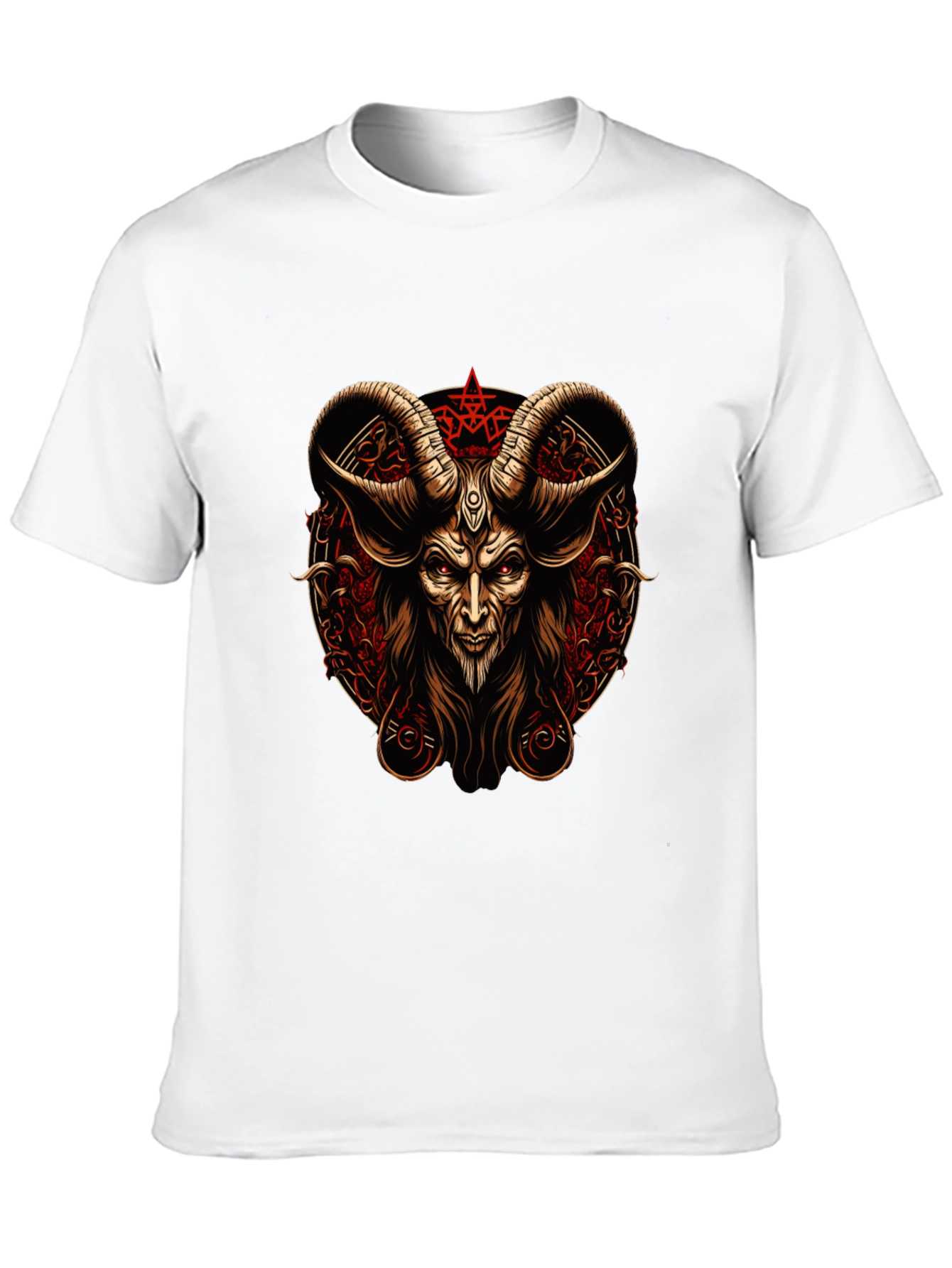 Baphomet Graphic Tee - Occult Satanic Design