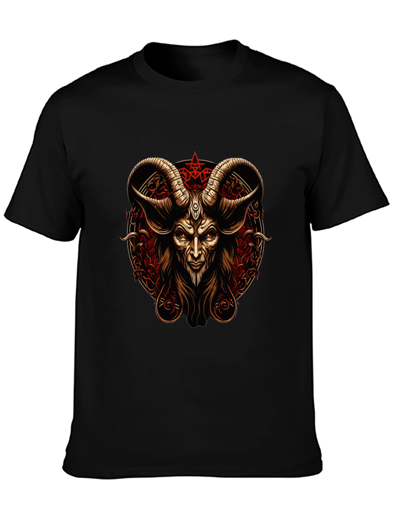 Baphomet Graphic Tee - Occult Satanic Design