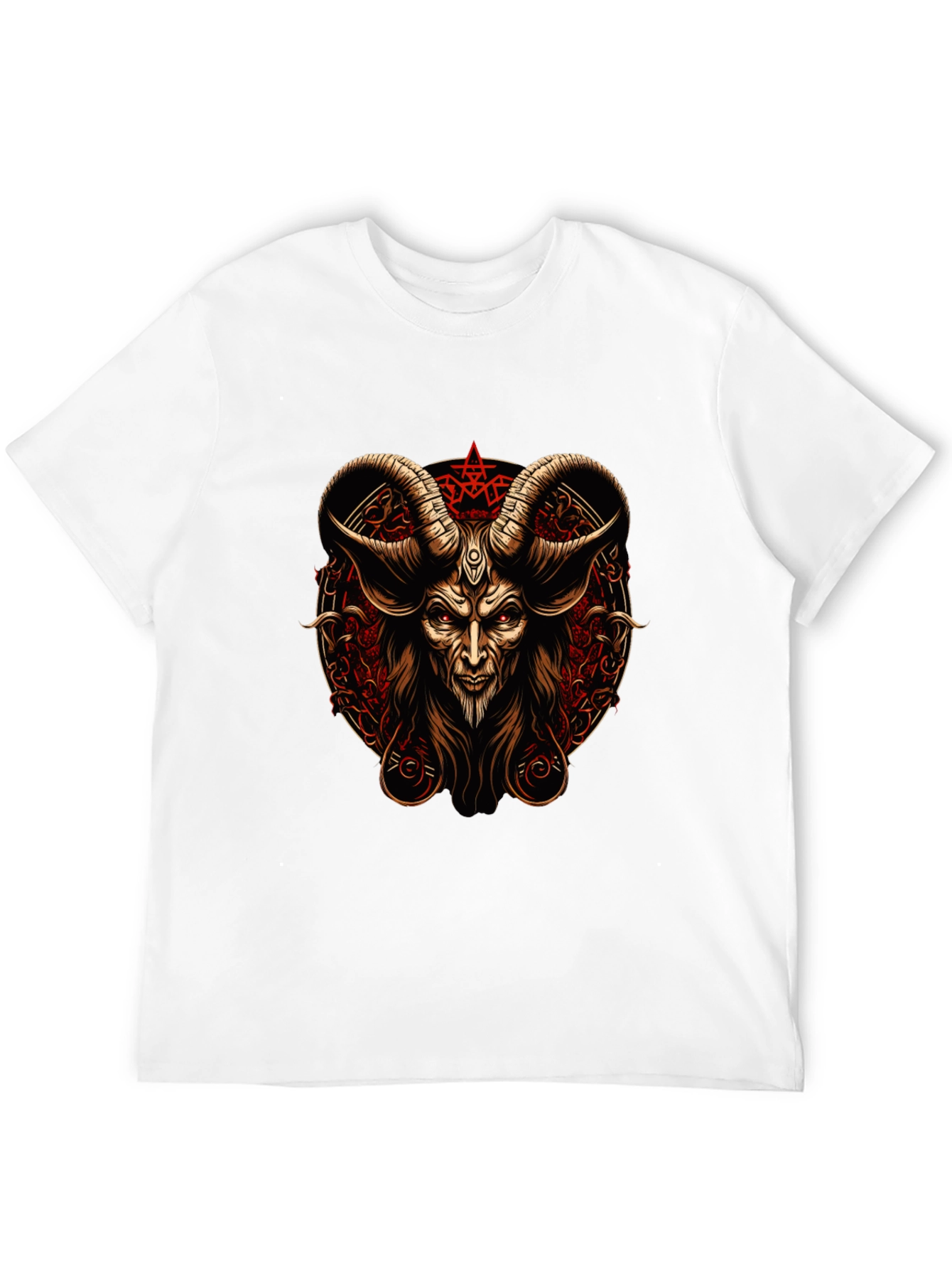 Baphomet Graphic Tee - Occult Satanic Design