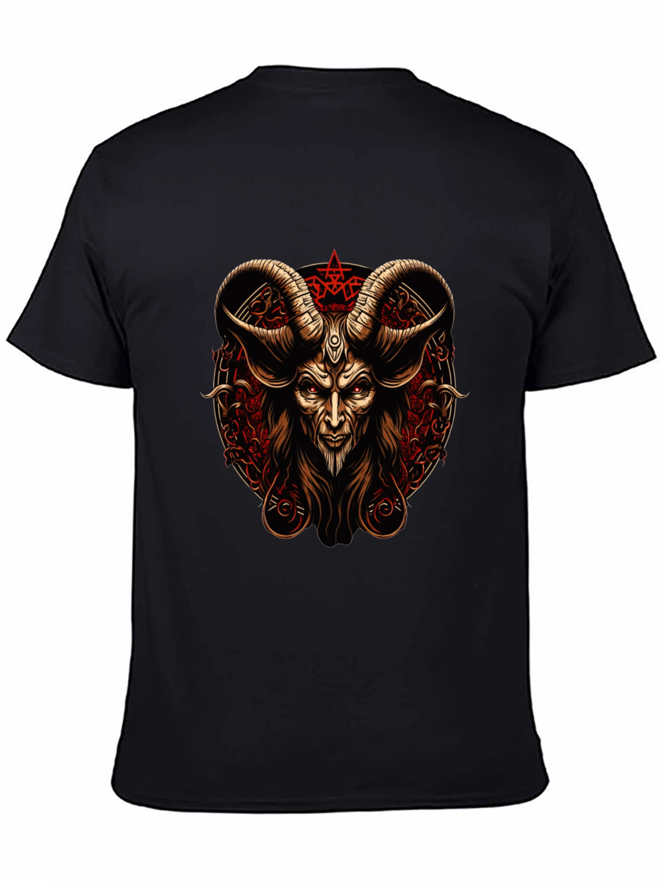 Baphomet Graphic Tee - Occult Satanic Design