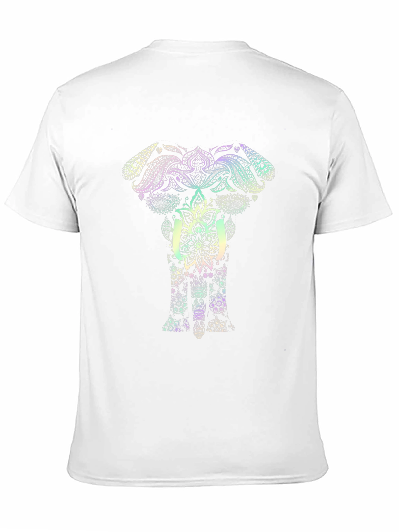 Elephant Mandala Graphic Tee - Black