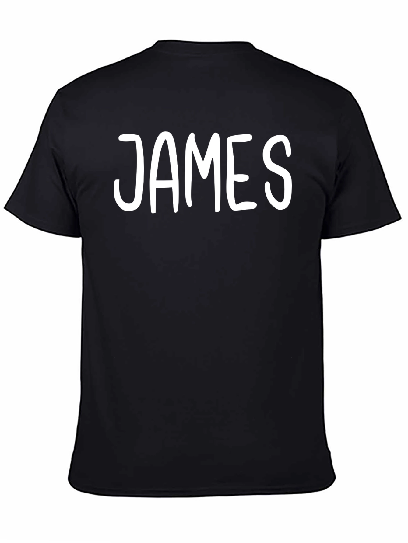 Personalized JAMES Black T-Shirt