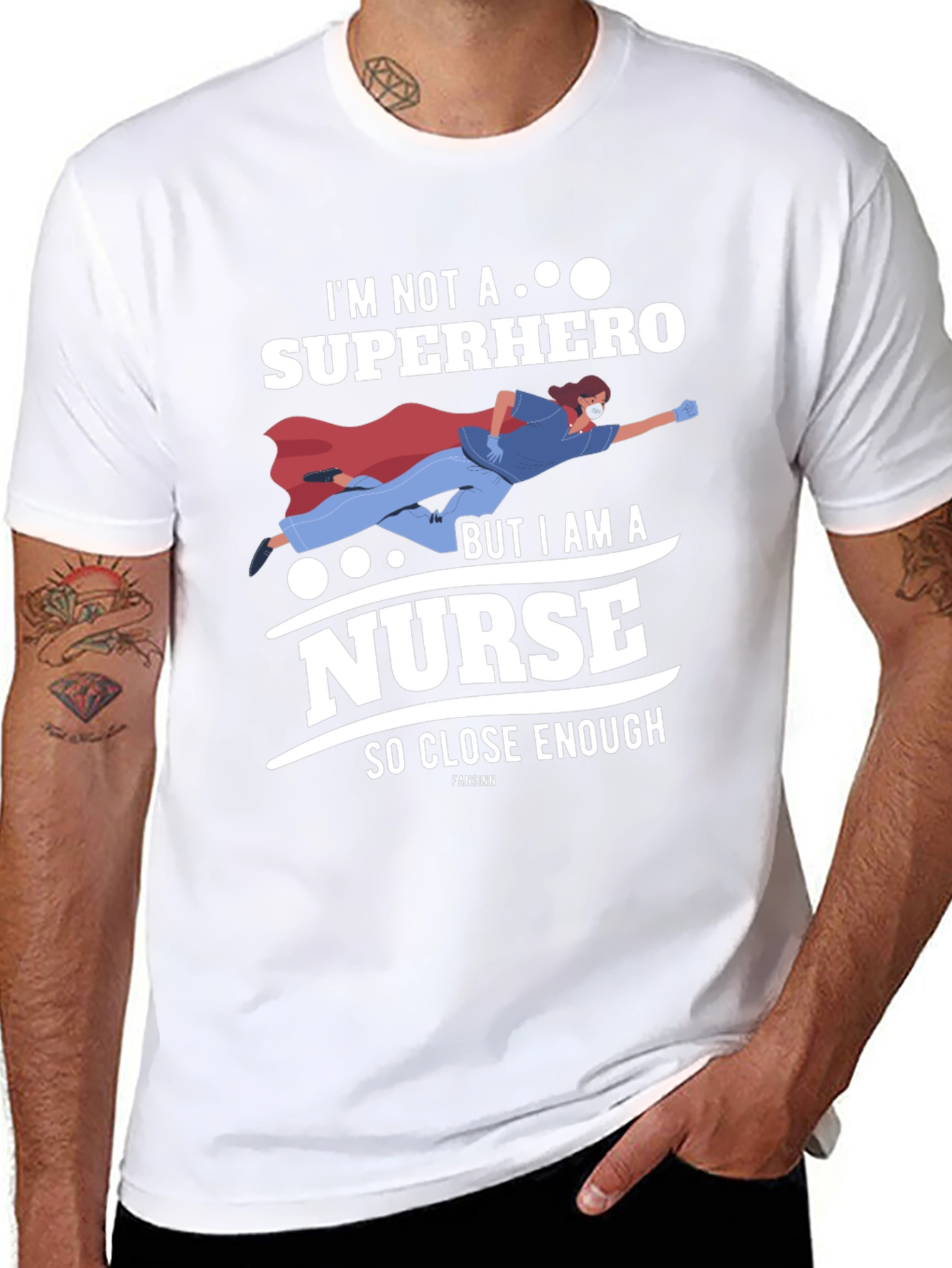 Nurse Superhero T-Shirt - Funny Heroic Healthcare Apparel