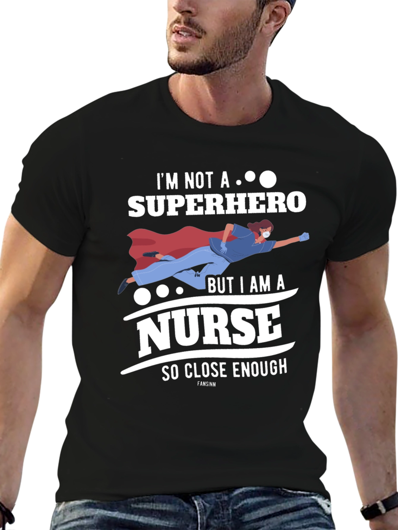 Nurse Superhero T-Shirt - Funny Heroic Healthcare Apparel