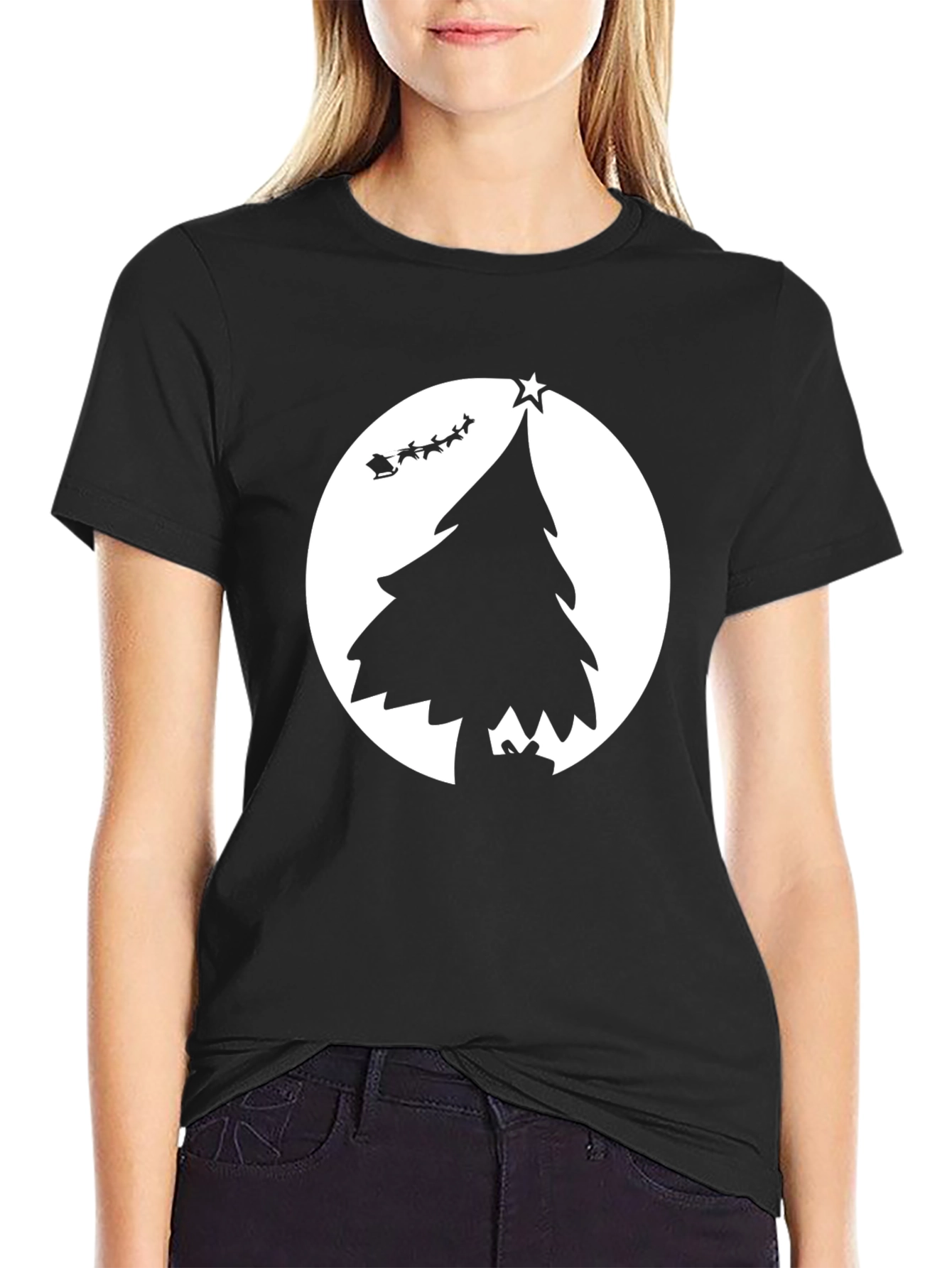 Christmas Tree Silhouette T-Shirt