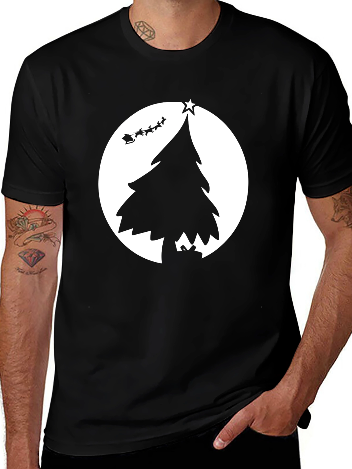 Christmas Tree Silhouette T-Shirt