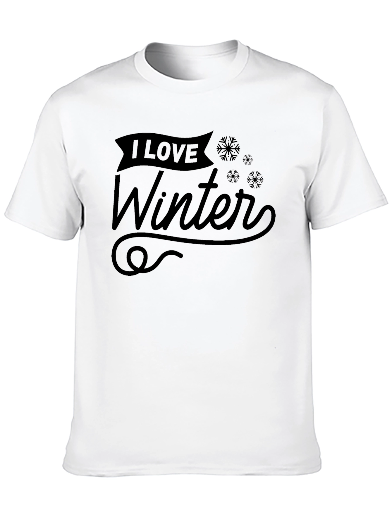 I Love Winter Graphic Tee - Stylish Holiday Apparel