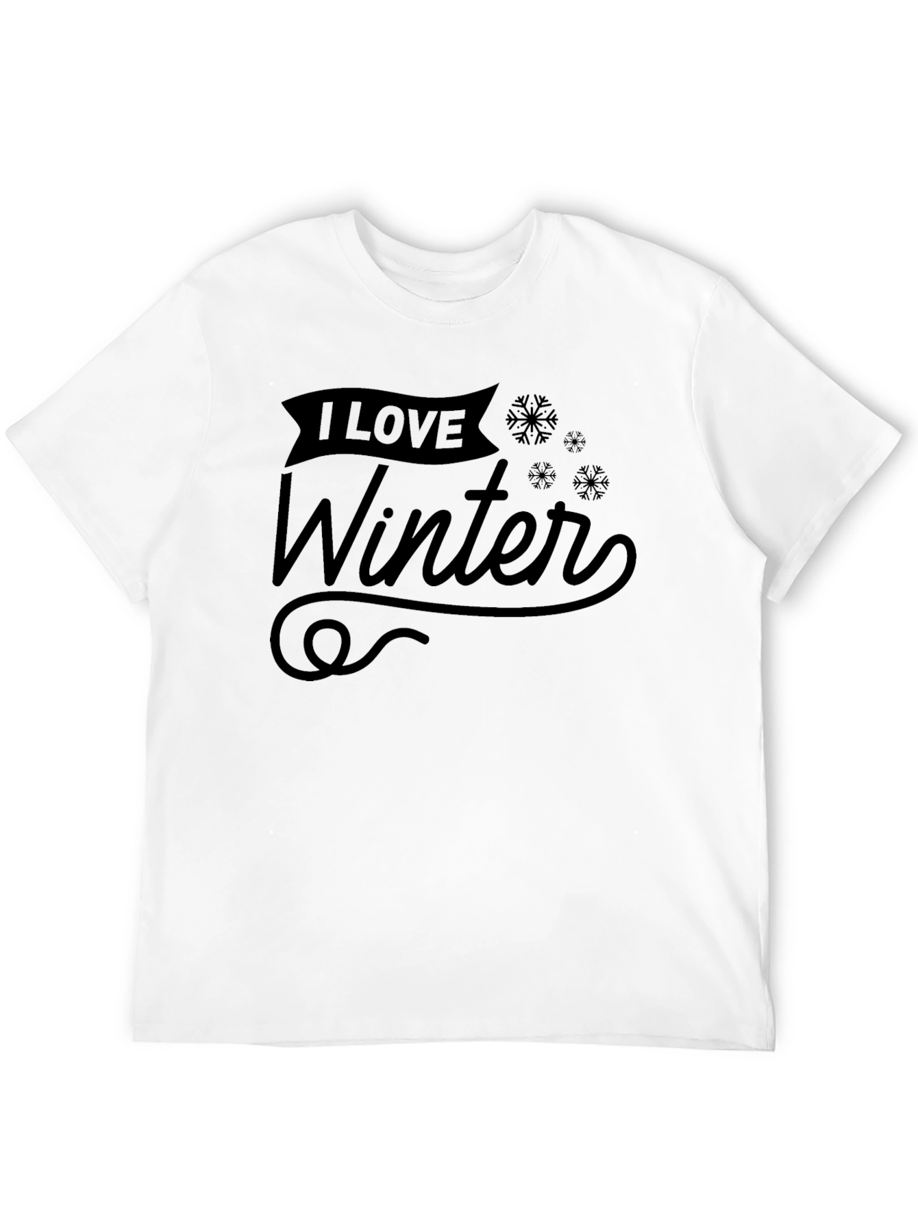 I Love Winter Graphic Tee - Stylish Holiday Apparel