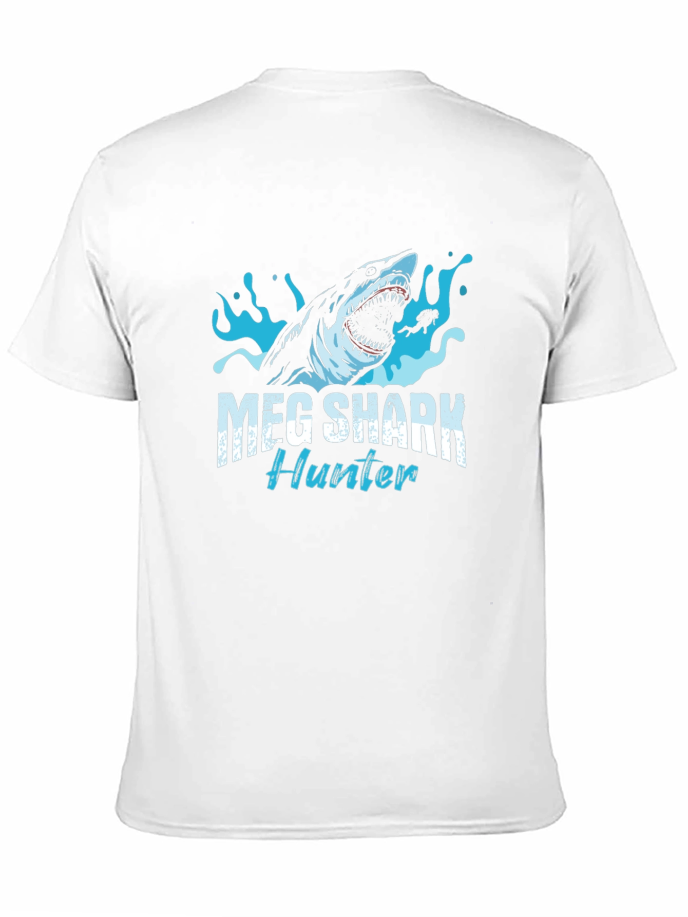 Meg Shark Hunter Graphic Tee - Black Cotton