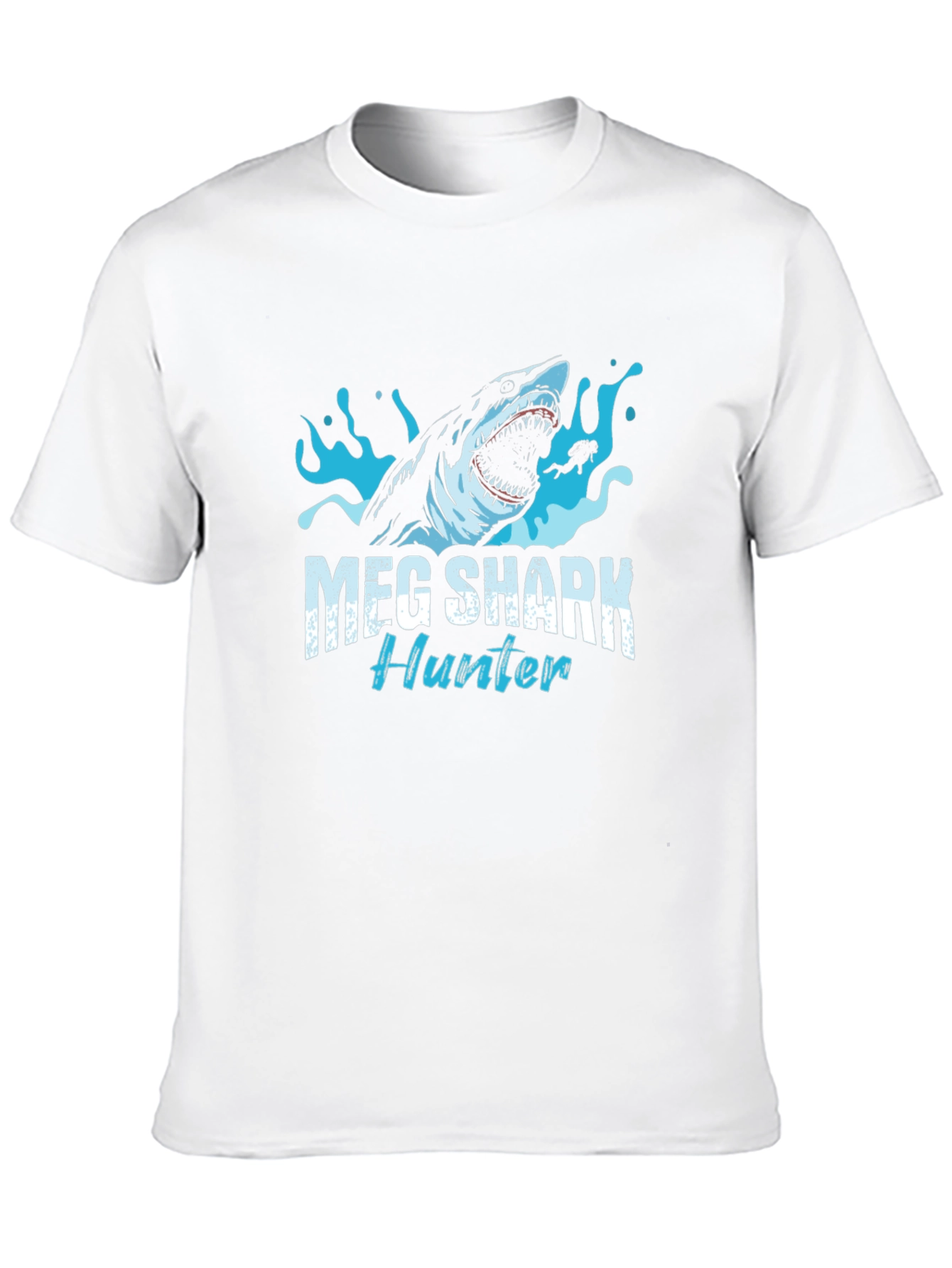 Meg Shark Hunter Graphic Tee - Black Cotton