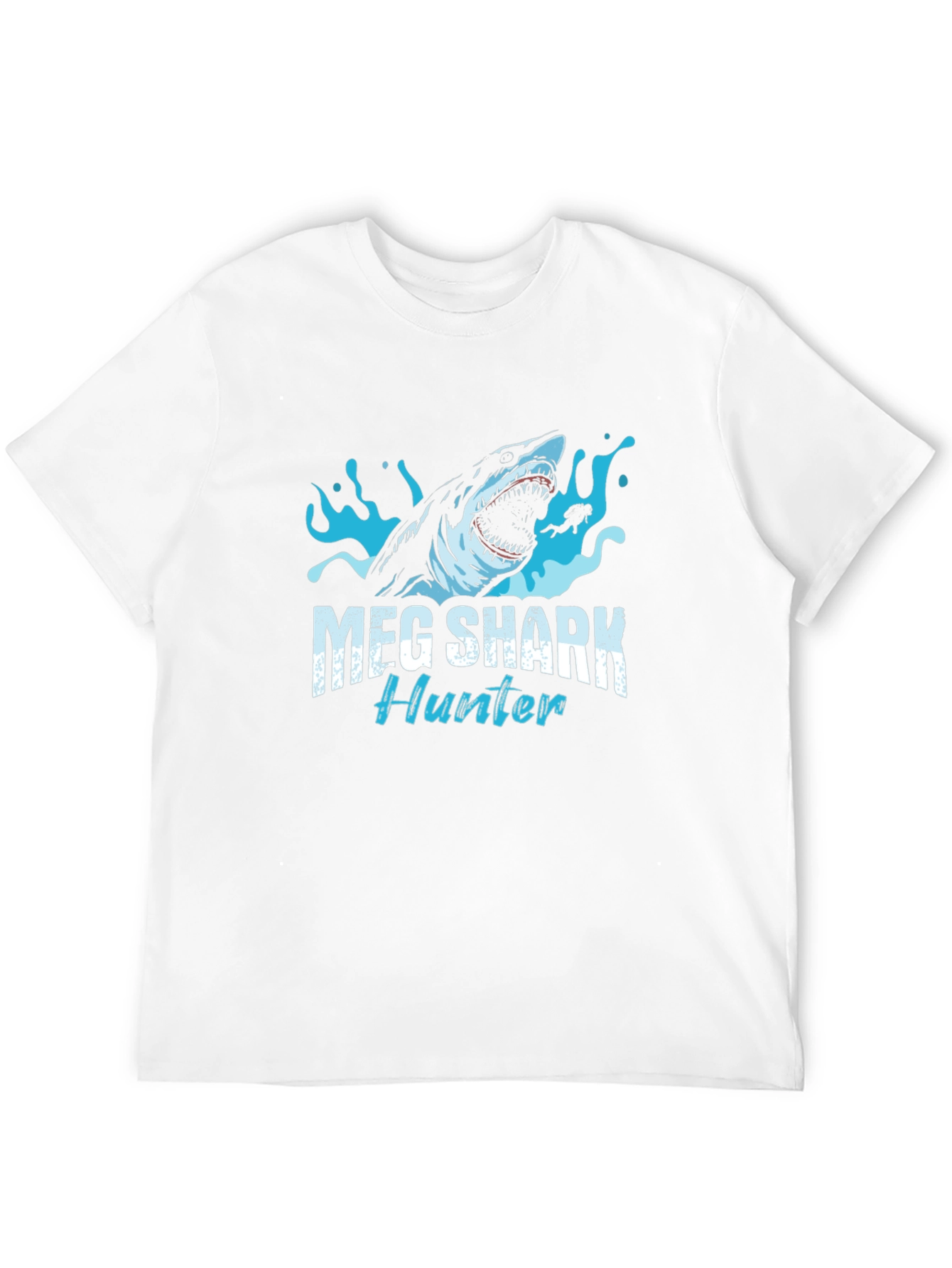 Meg Shark Hunter Graphic Tee - Black Cotton