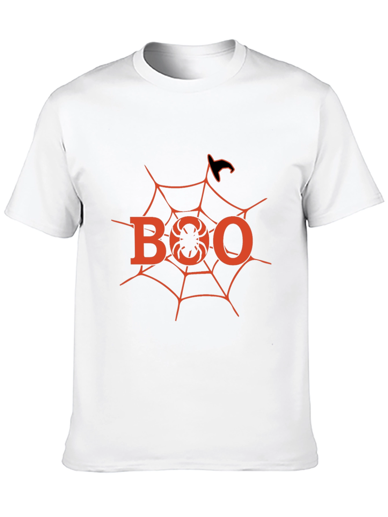 Halloween Boo Spider Web T-Shirt