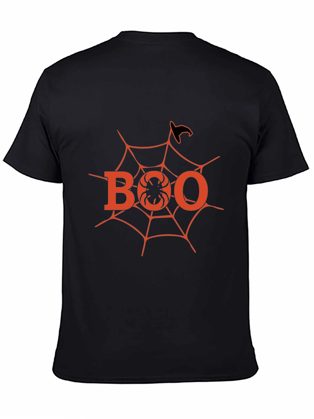 Halloween Boo Spider Web T-Shirt