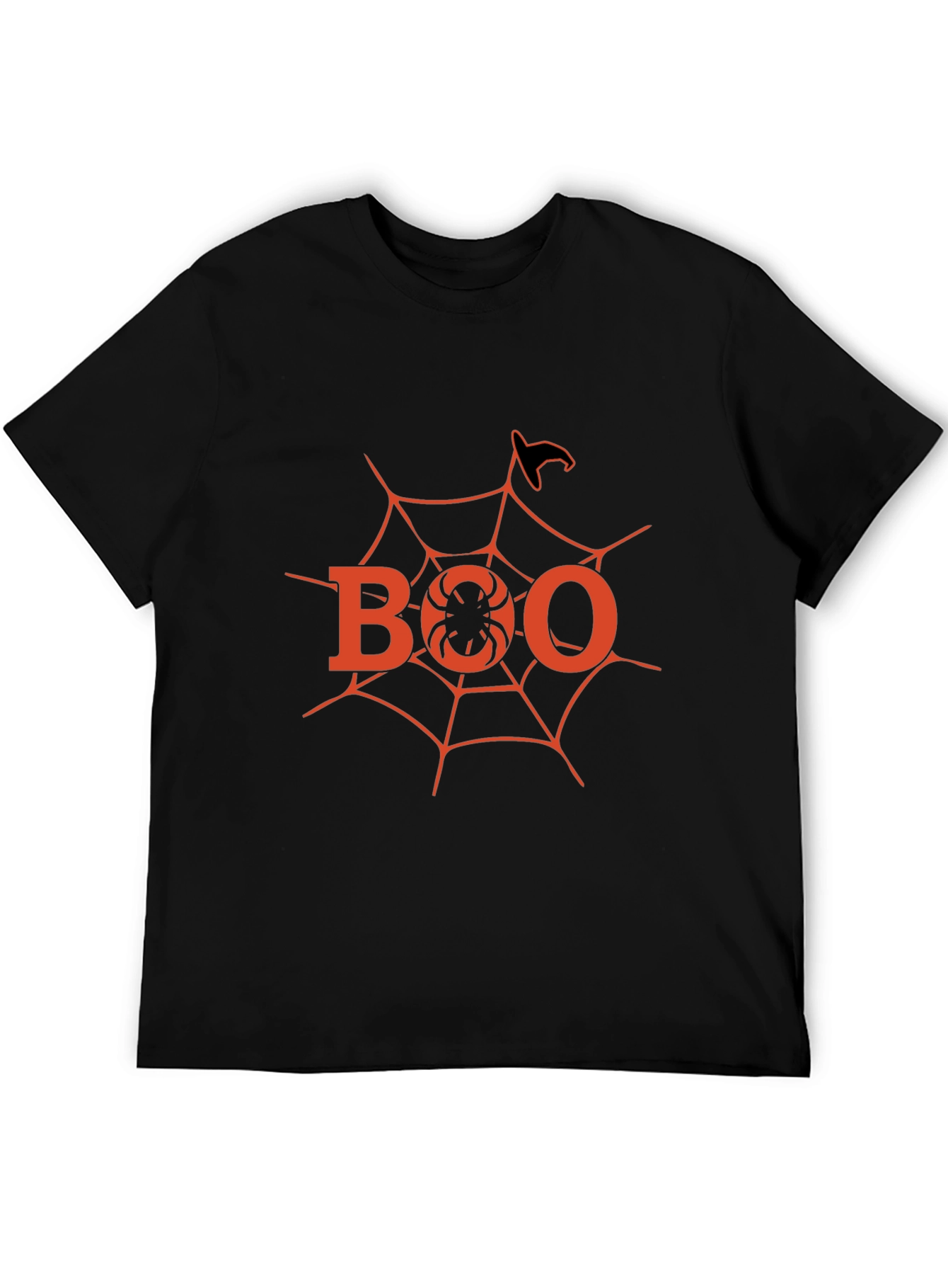 Halloween Boo Spider Web T-Shirt