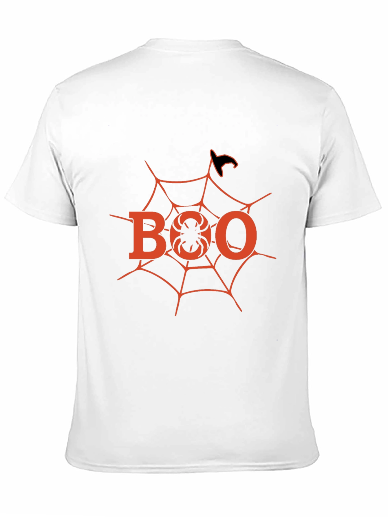 Halloween Boo Spider Web T-Shirt