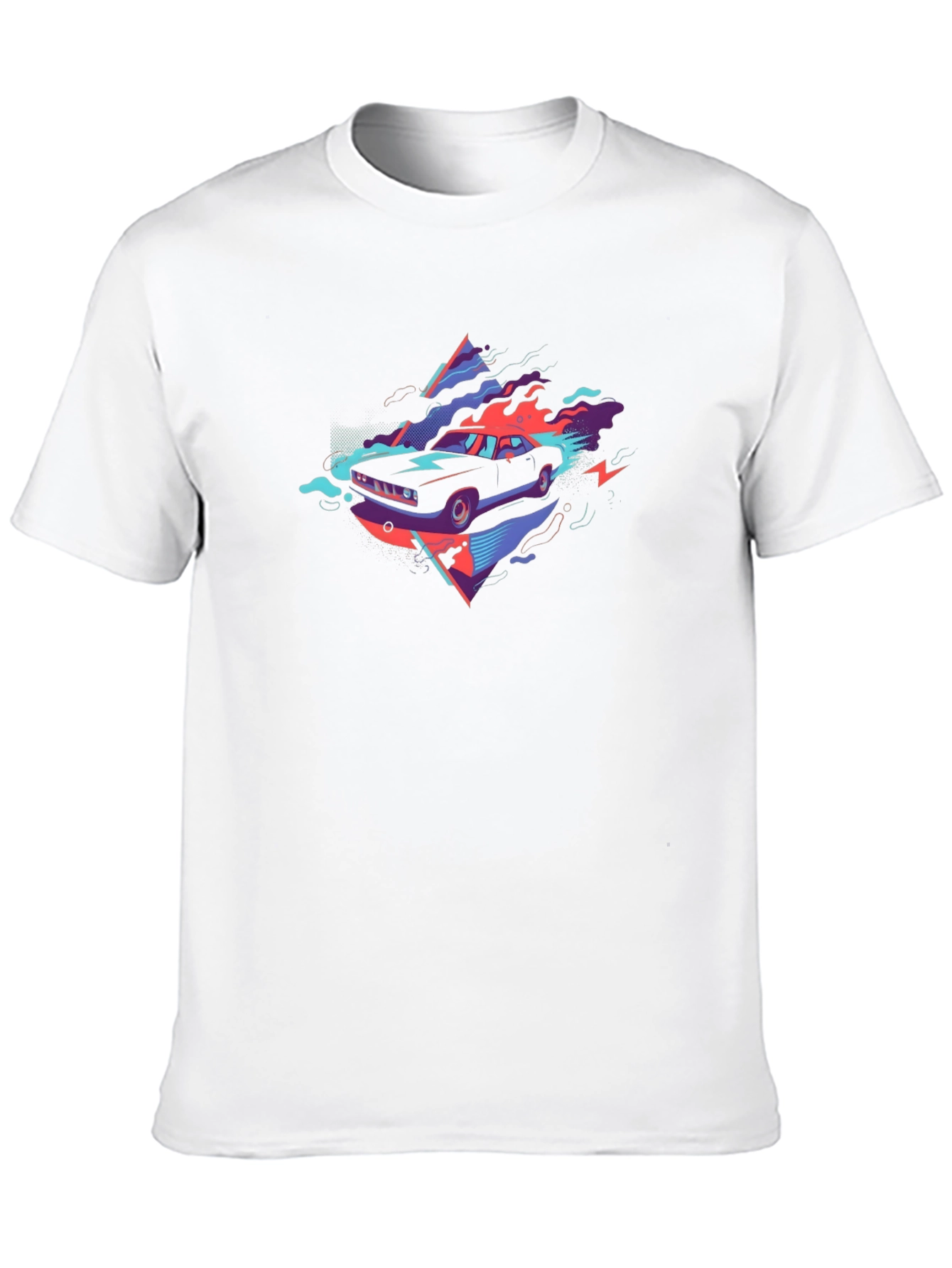 Retro Car Graphic Tee - Black