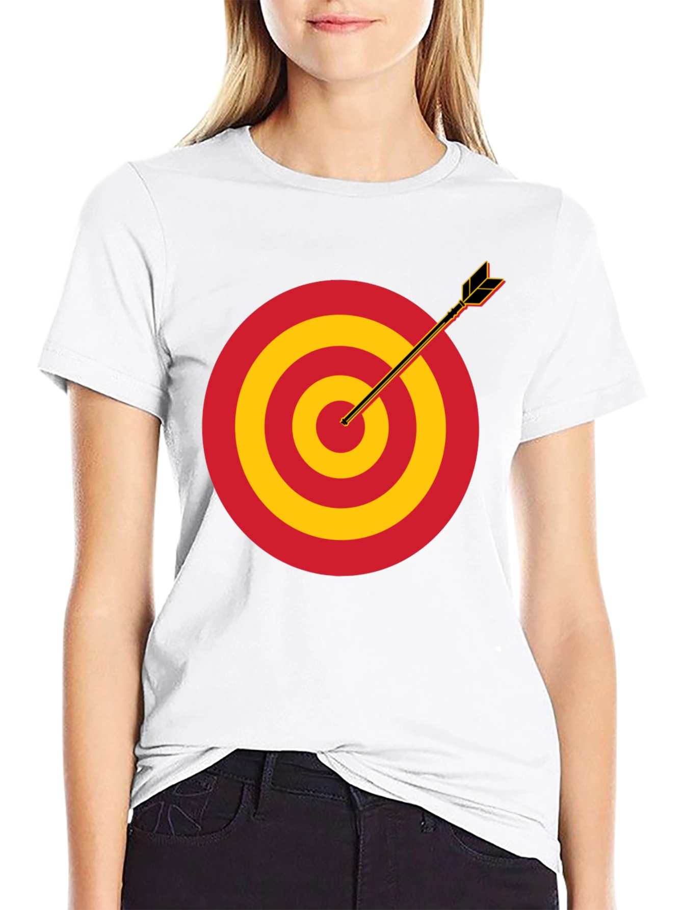 Target Practice T-Shirt - Black Cotton Tee