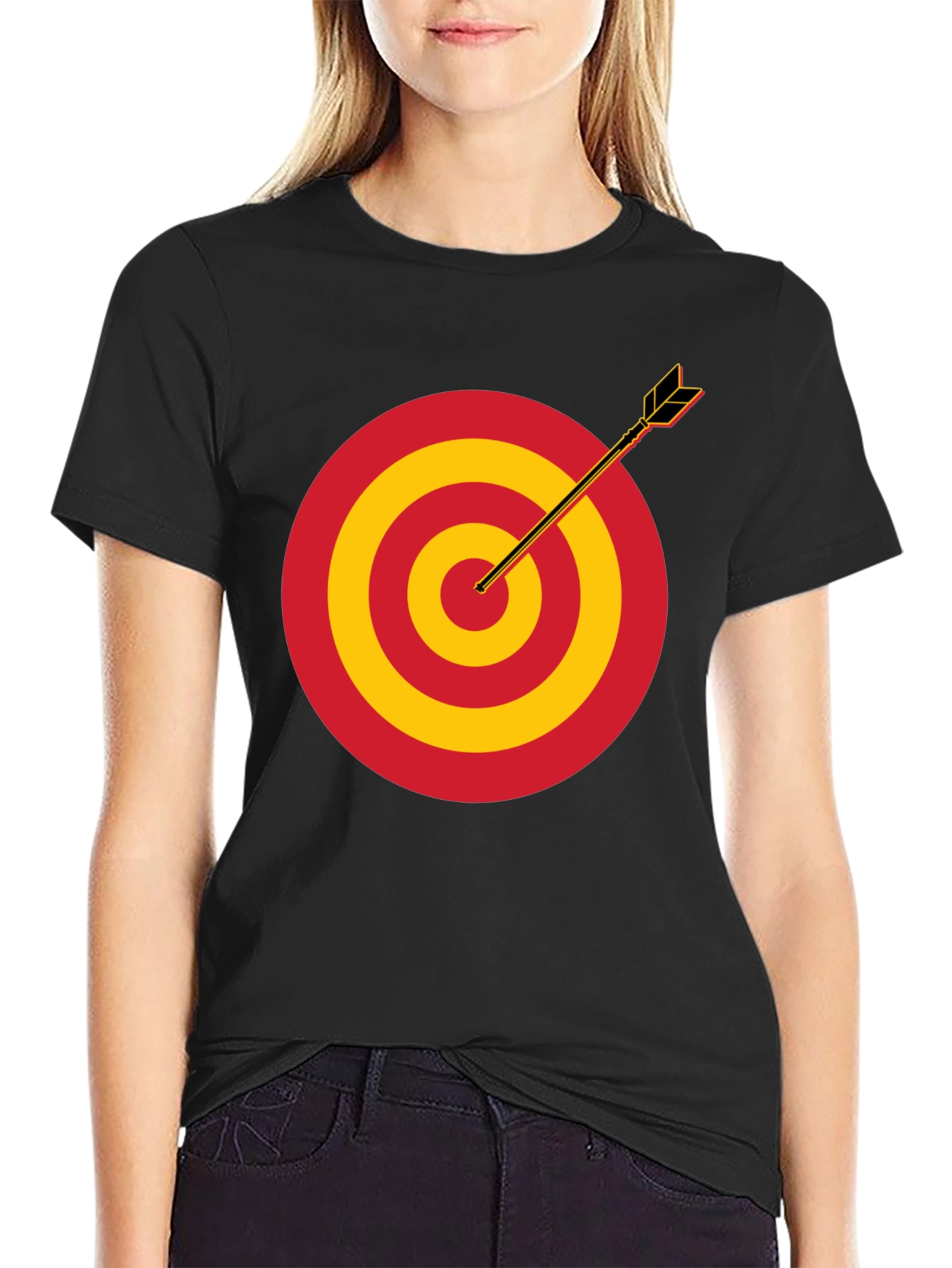 Target Practice T-Shirt - Black Cotton Tee
