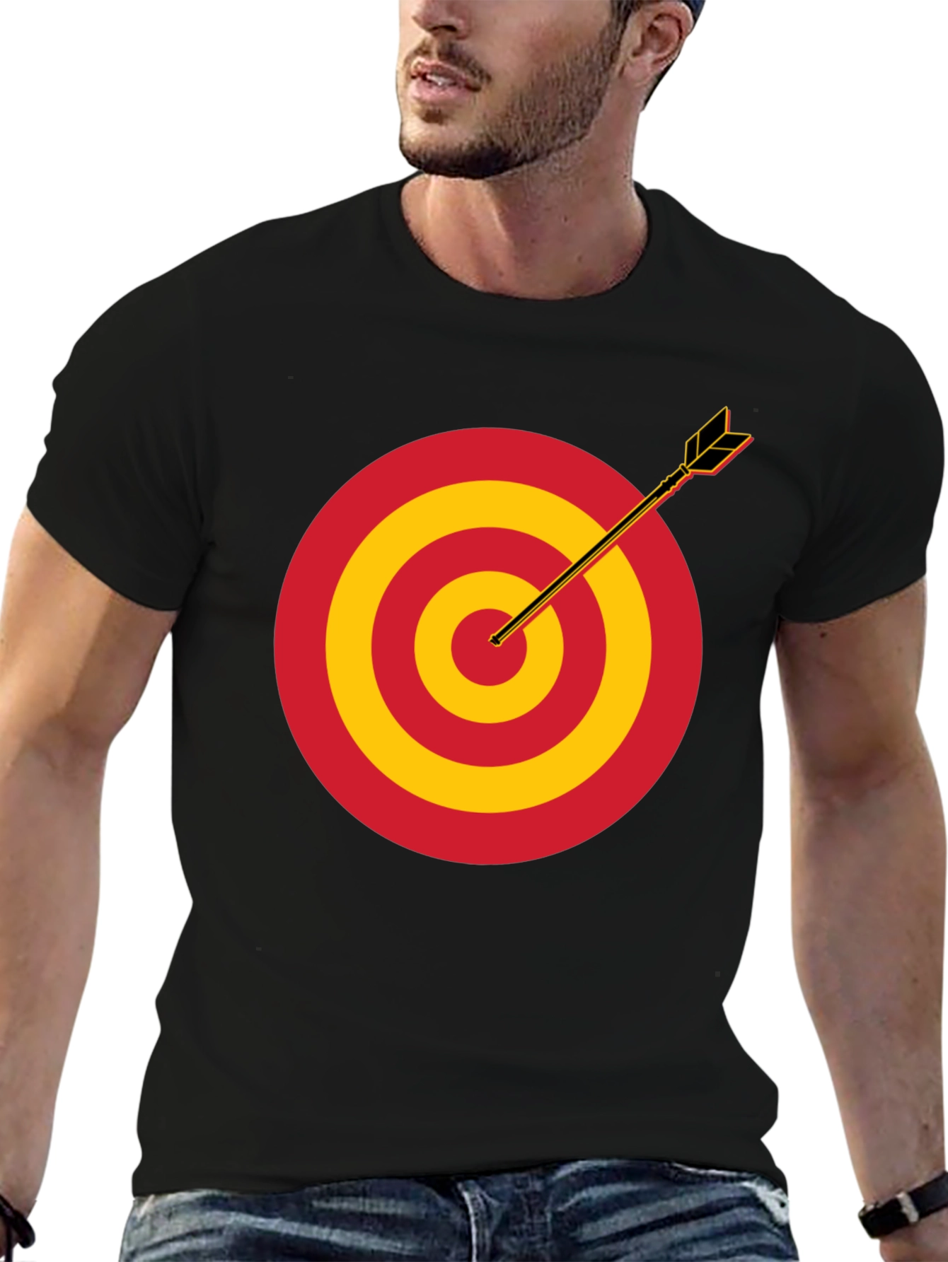 Target Practice T-Shirt - Black Cotton Tee