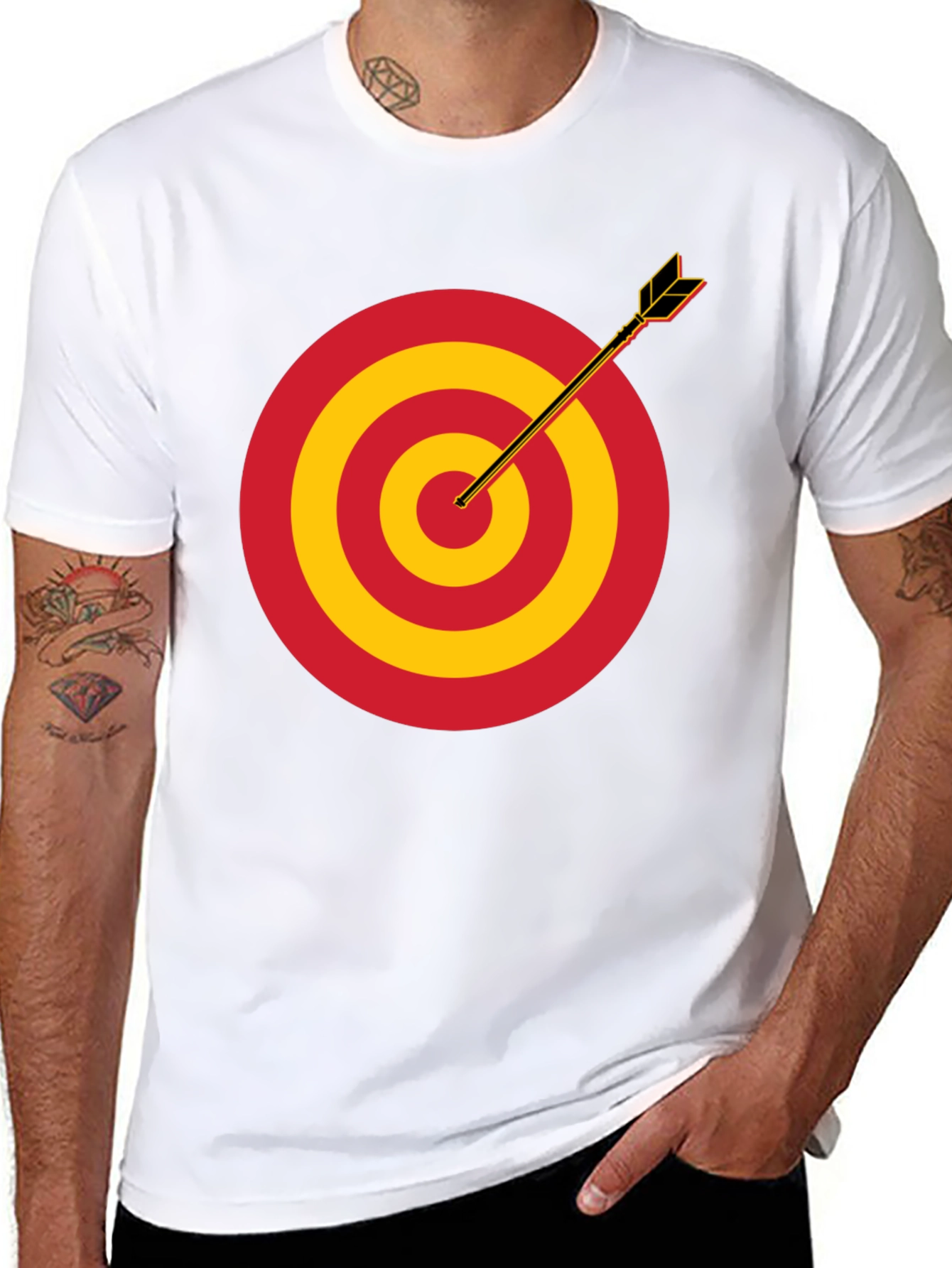 Target Practice T-Shirt - Black Cotton Tee