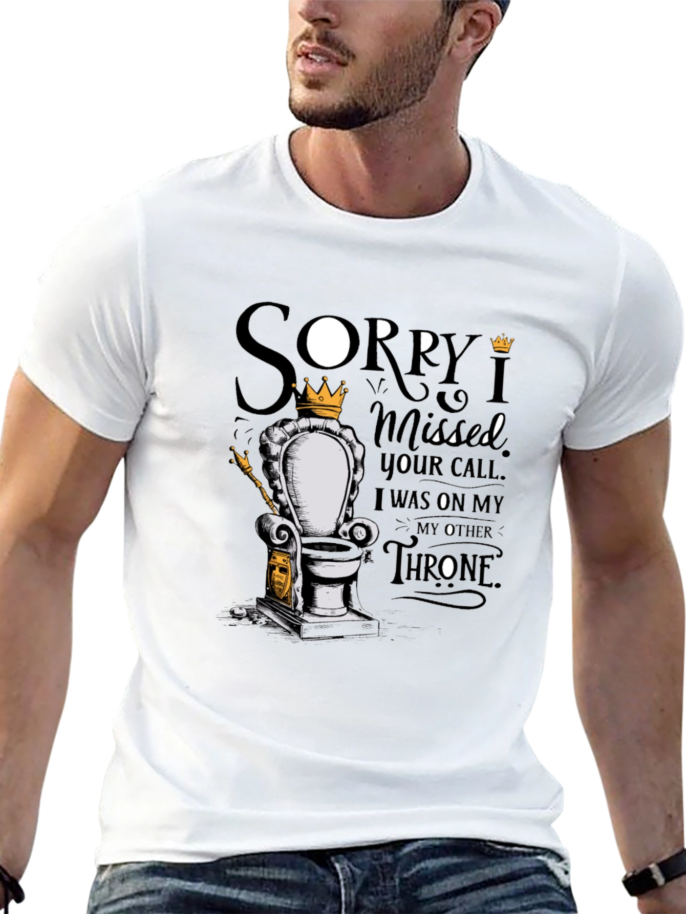 Sorry I Missed Your Call Throne T-Shirt