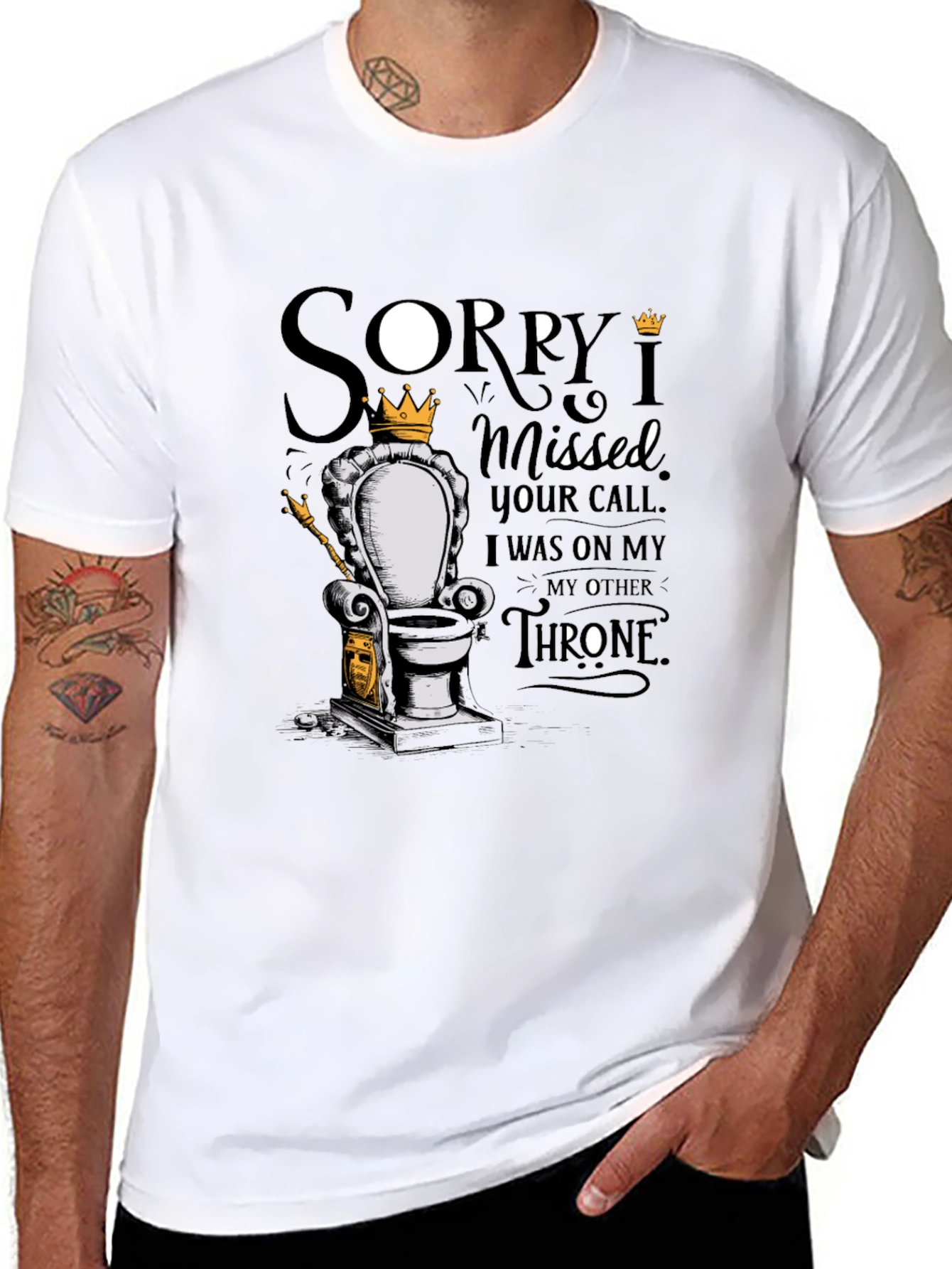 Sorry I Missed Your Call Throne T-Shirt