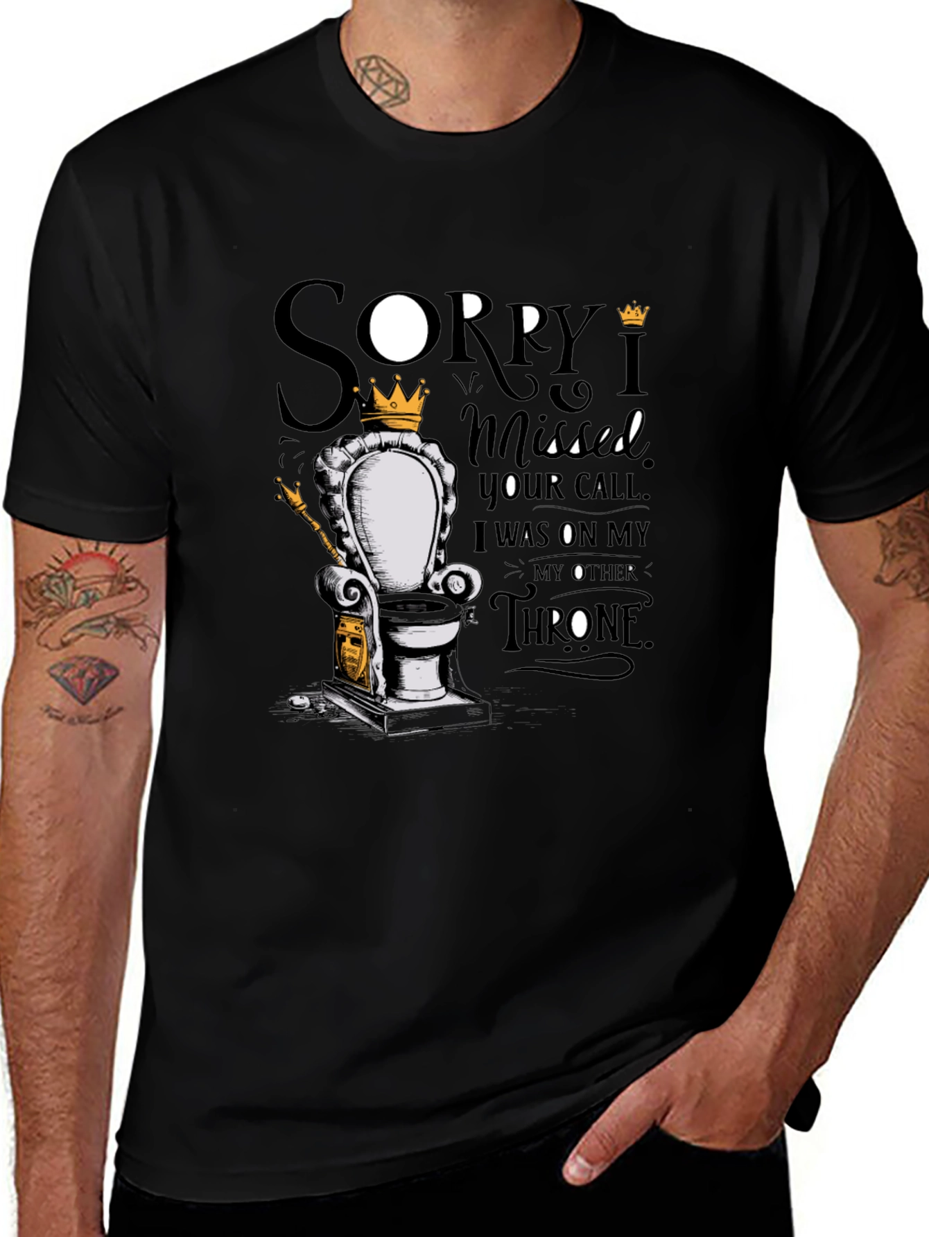 Sorry I Missed Your Call Throne T-Shirt