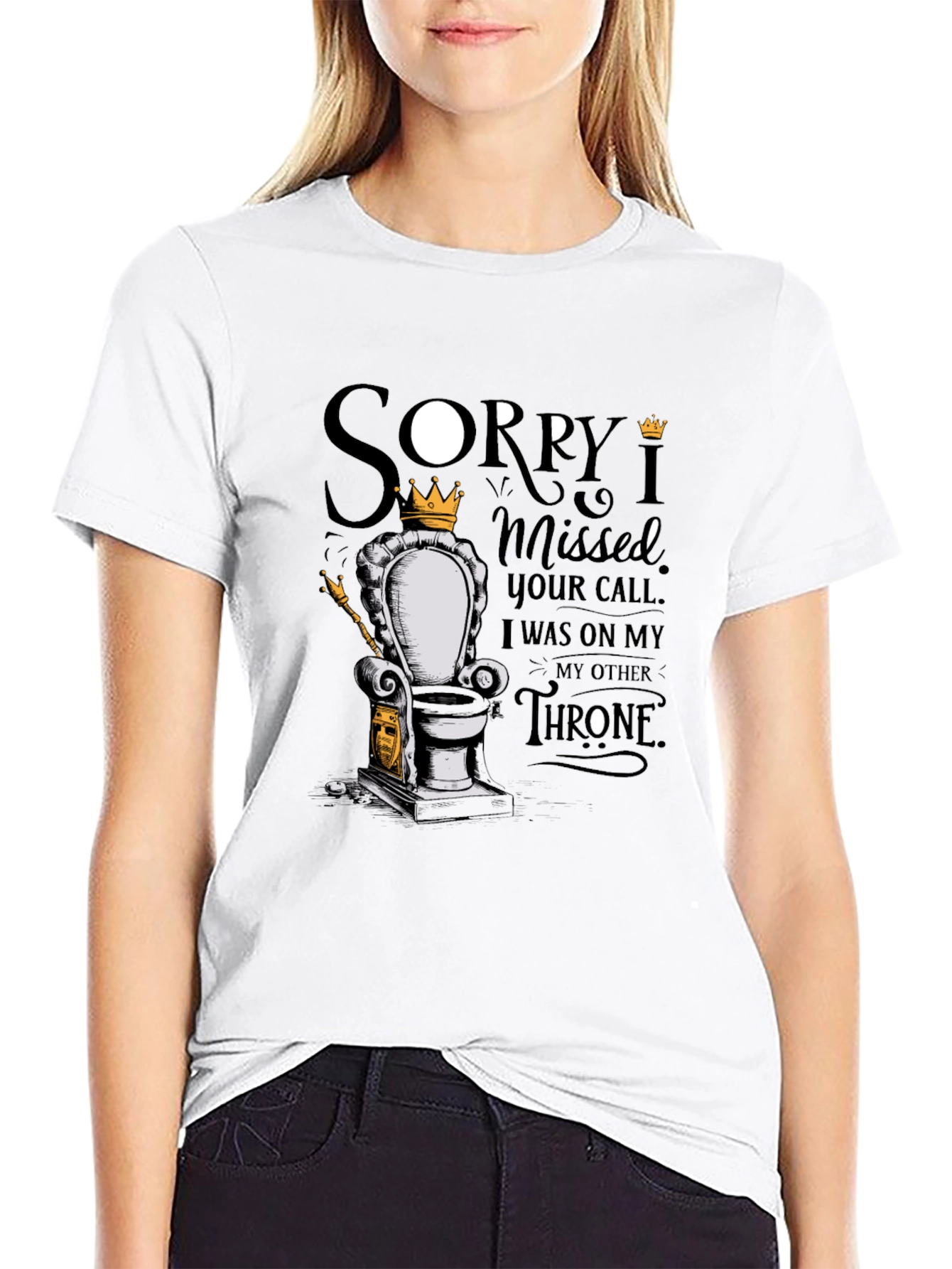 Sorry I Missed Your Call Throne T-Shirt