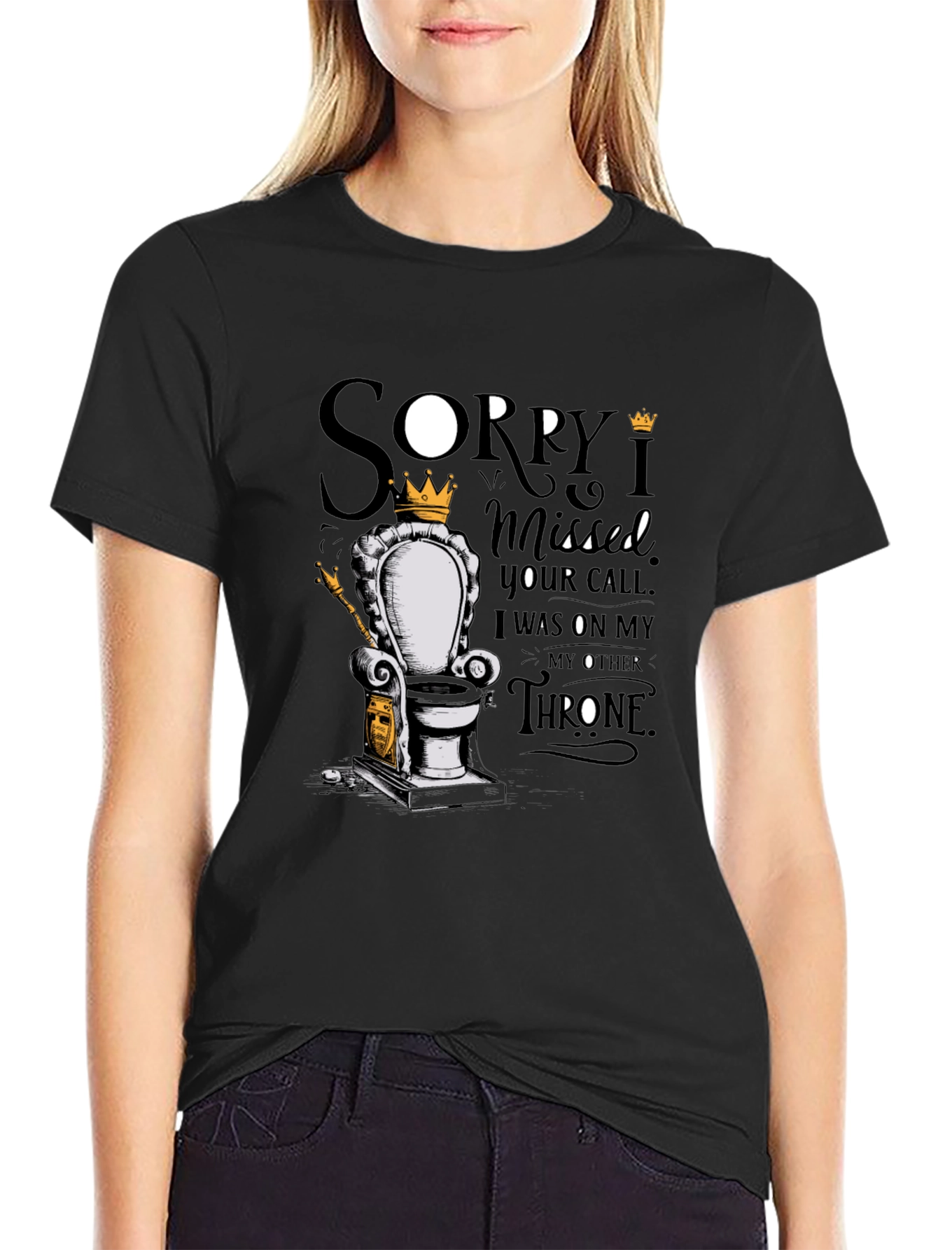 Sorry I Missed Your Call Throne T-Shirt