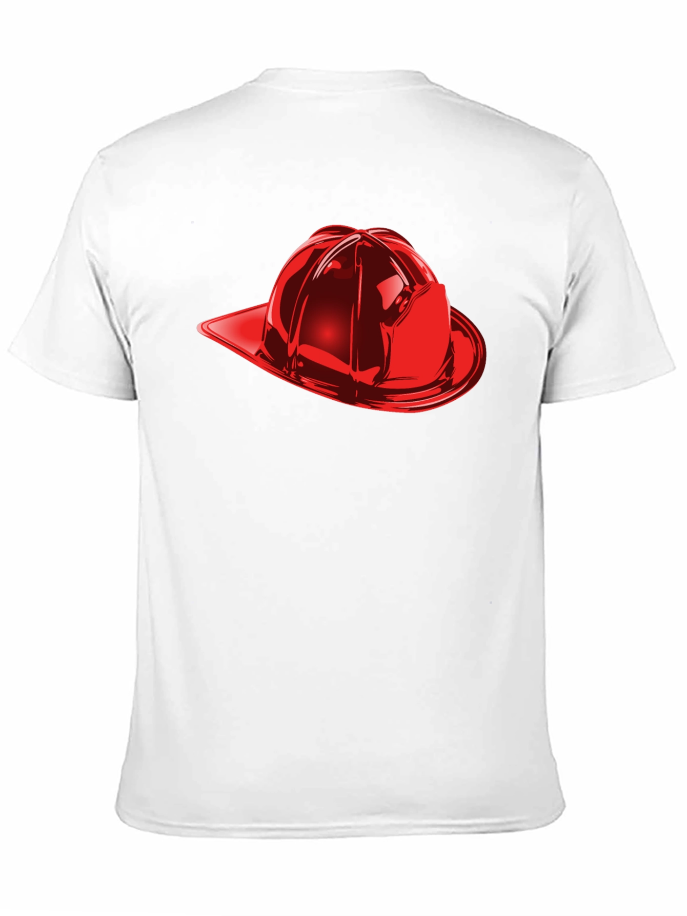 Firefighter Helmet Graphic Tee - Black