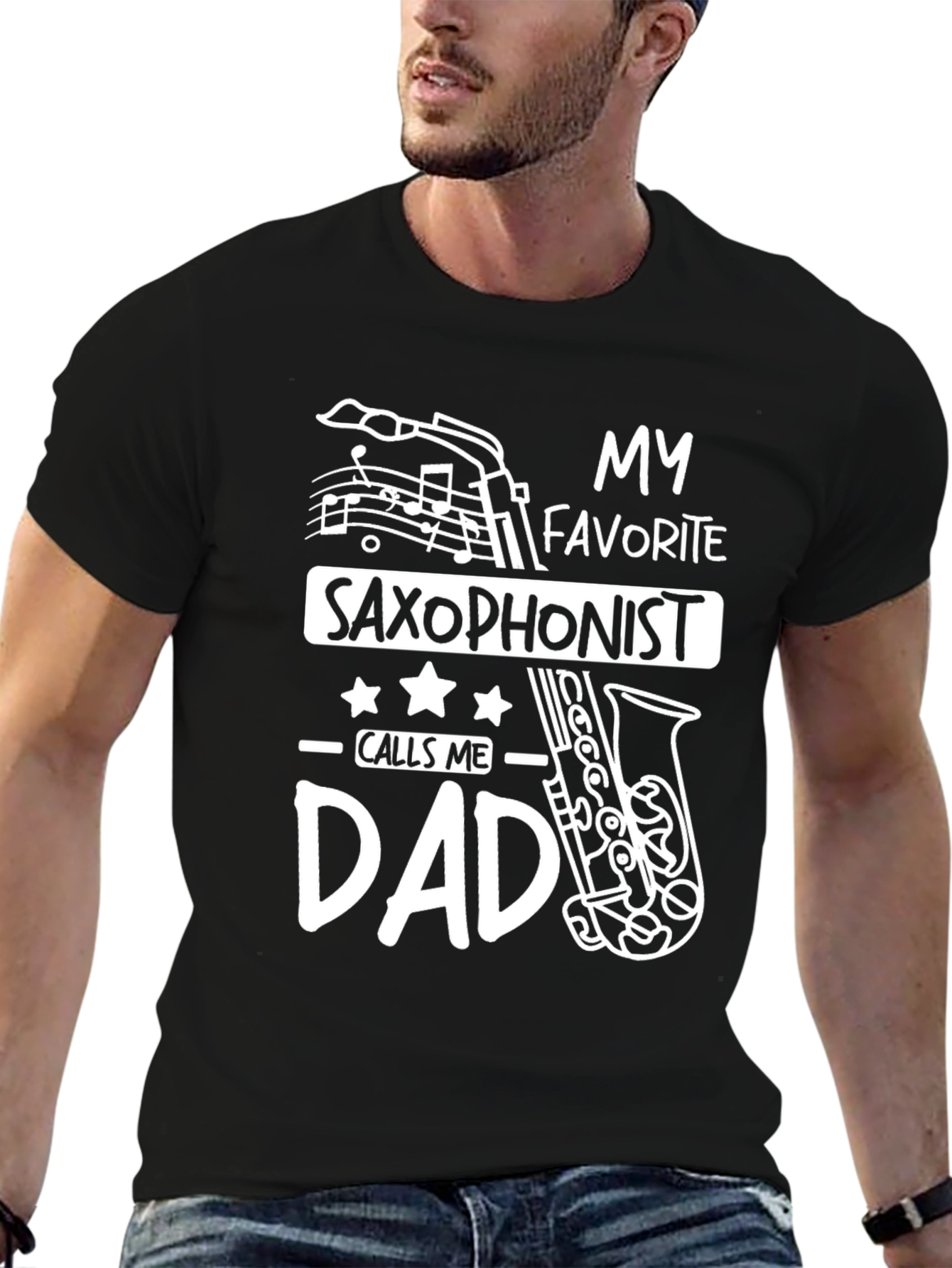 Saxophonist Dad T-Shirt - Gift for Music Lovers