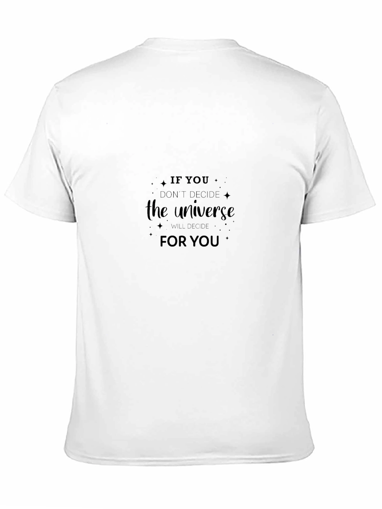 Universe Motivational Black T-Shirt