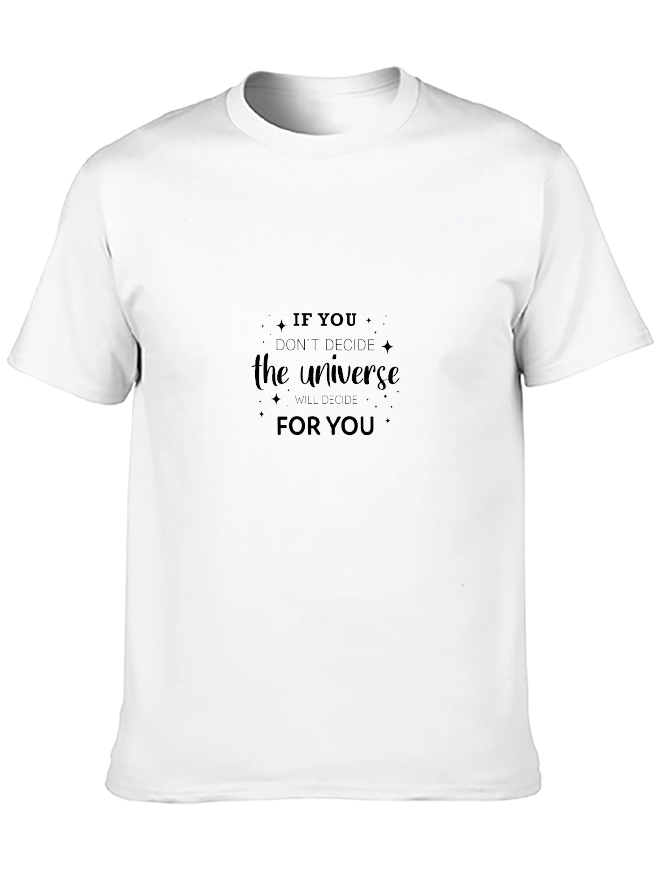 Universe Motivational Black T-Shirt