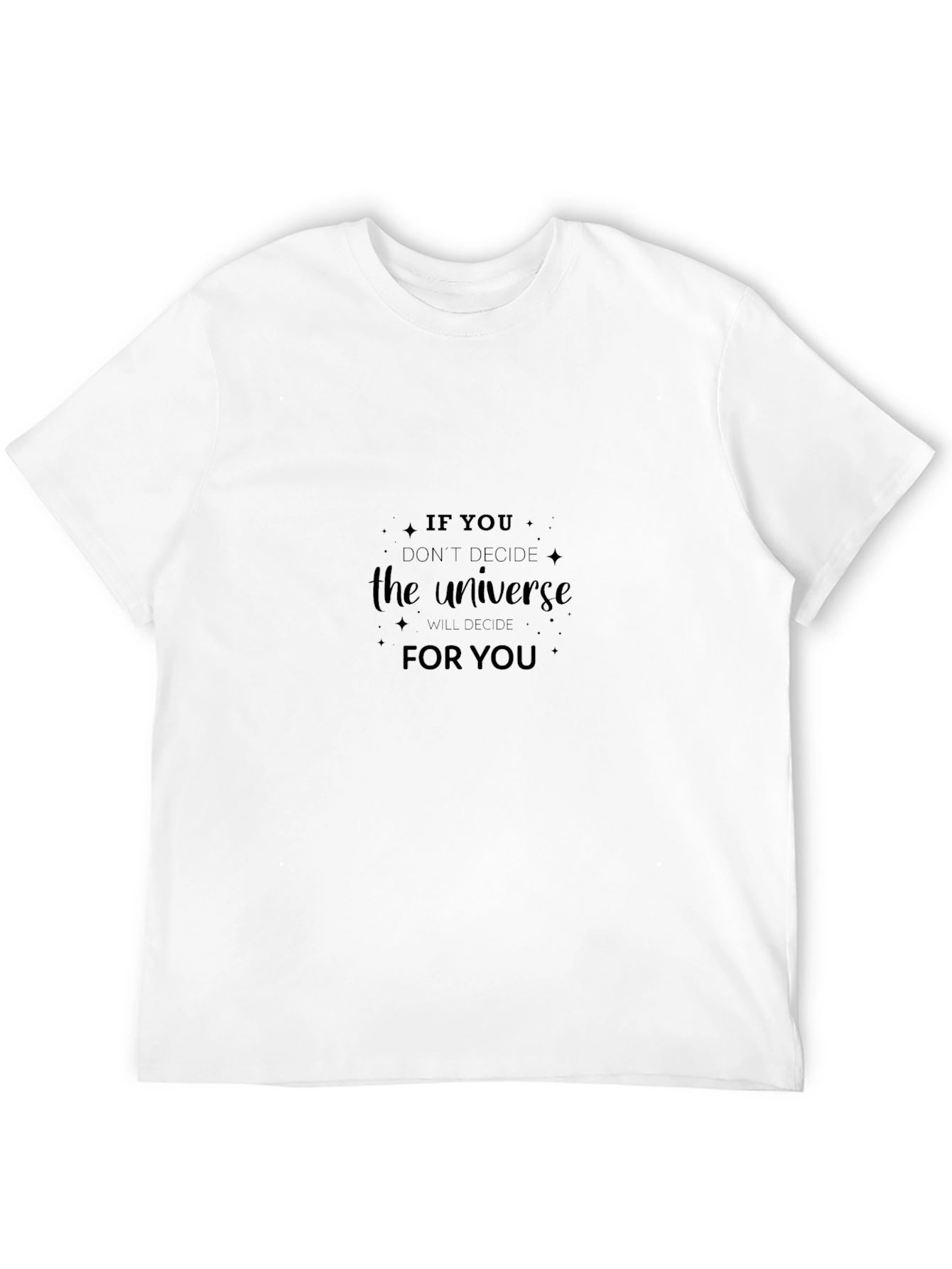 Universe Motivational Black T-Shirt