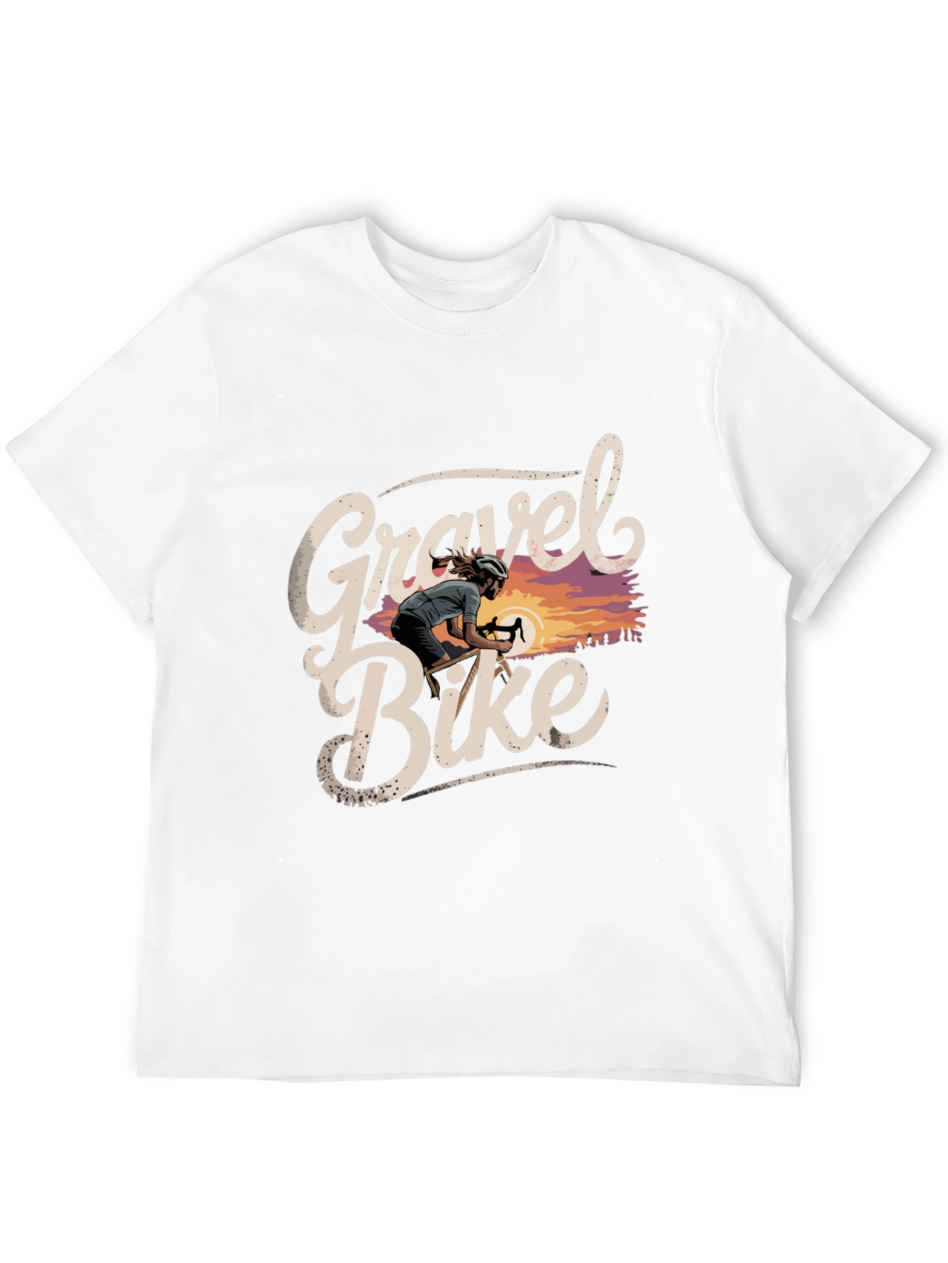 Gravel Bike Graphic Tee - Cycling Adventure Shirt