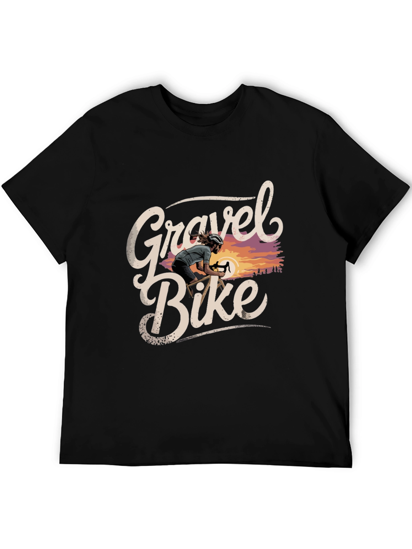 Gravel Bike Graphic Tee - Cycling Adventure Shirt