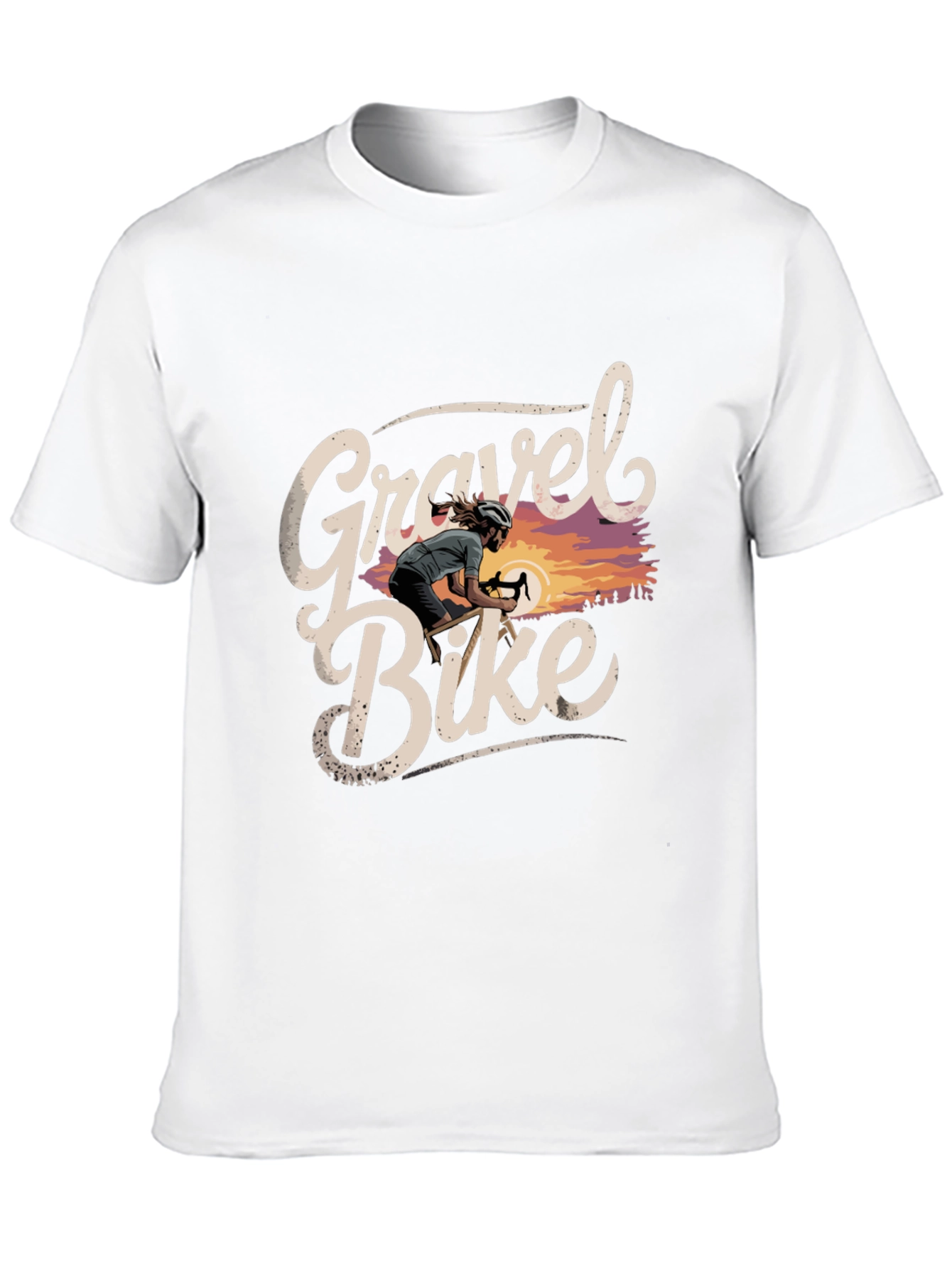 Gravel Bike Graphic Tee - Cycling Adventure Shirt