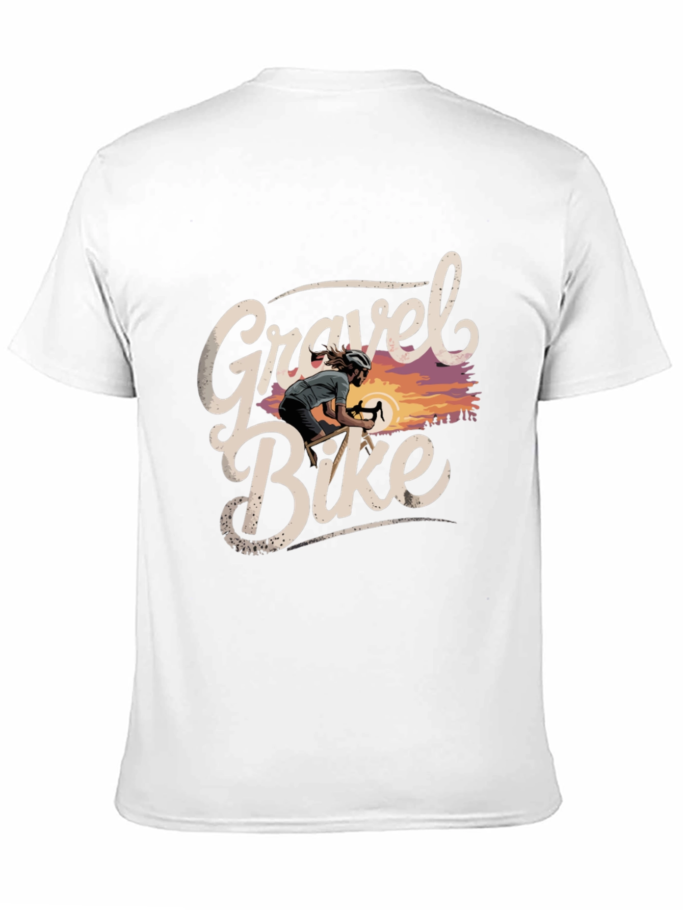 Gravel Bike Graphic Tee - Cycling Adventure Shirt