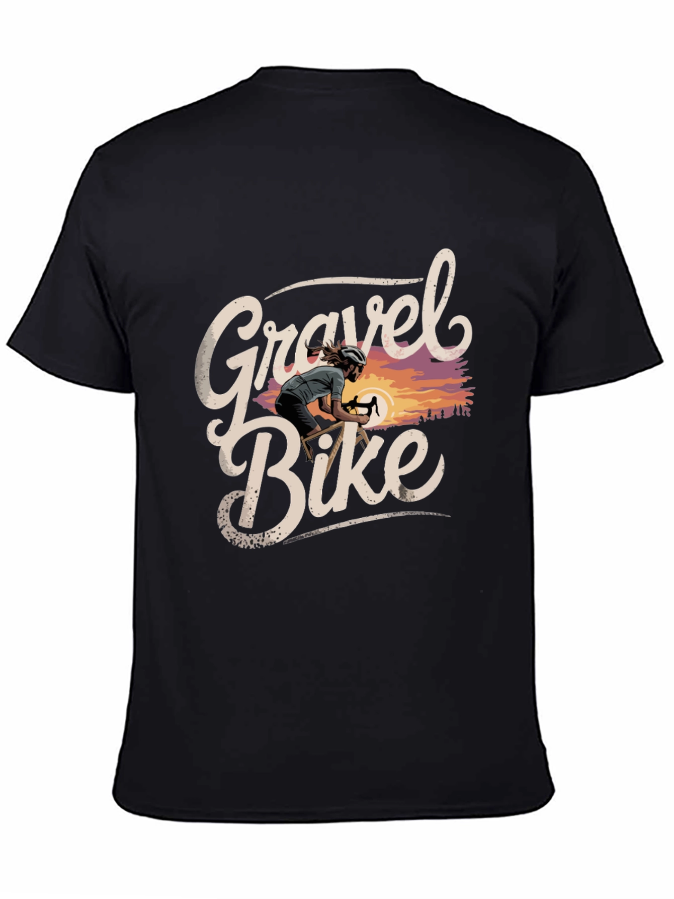 Gravel Bike Graphic Tee - Cycling Adventure Shirt
